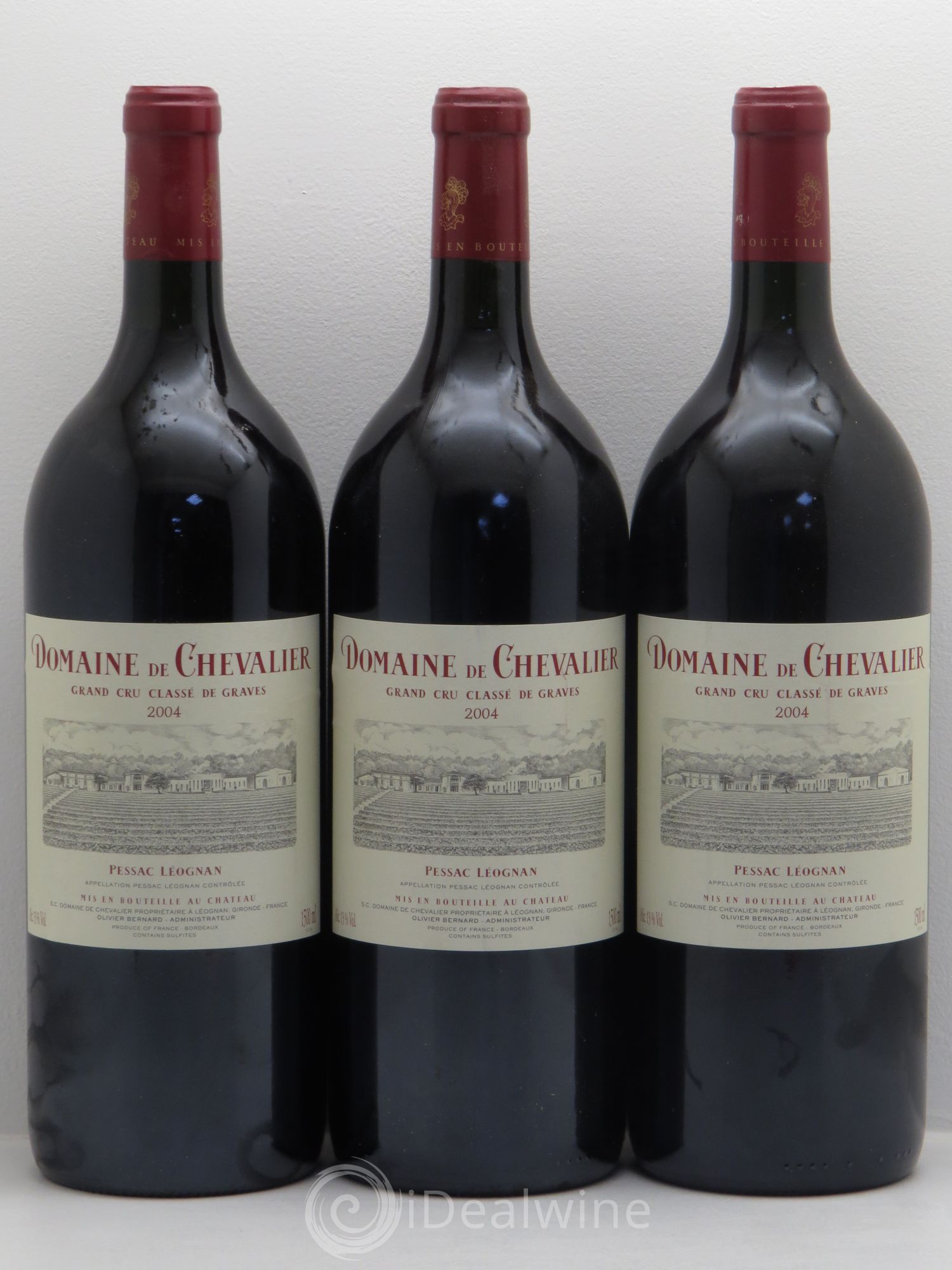 Domaine de Chevalier Cru Classé de Graves 2004 - Lot de 3 magnums - 0