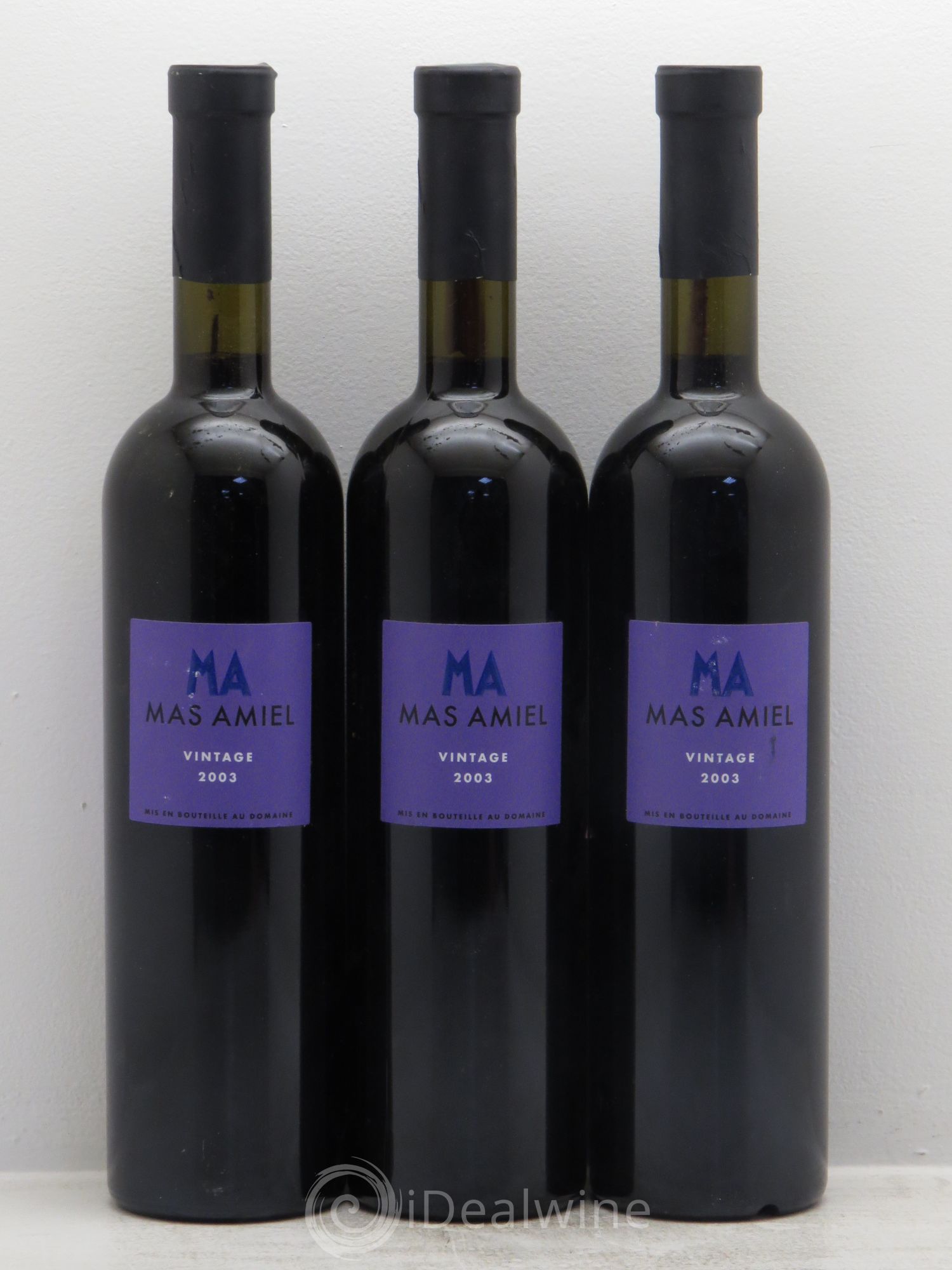 Maury Mas Amiel Vintage 2003 - Lot de 3 bouteilles - 0