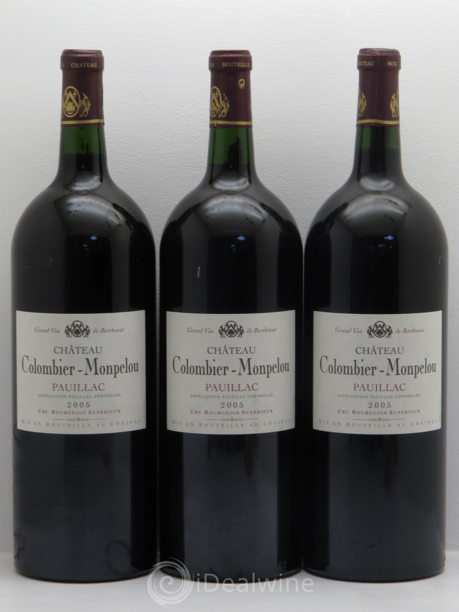 Château Colombier Monpelou Cru Bourgeois 2005 - Lot de 3 magnums - 0