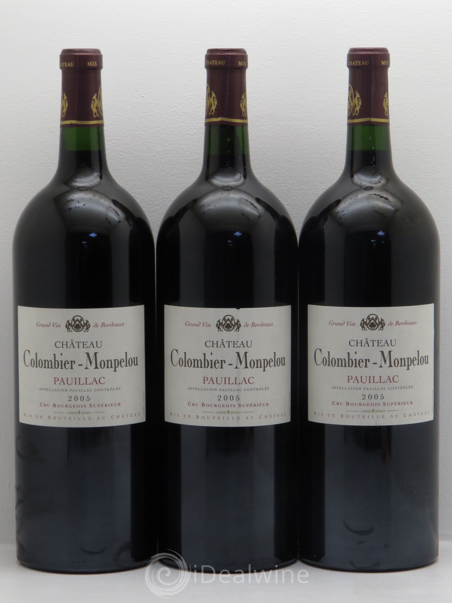 Château Colombier Monpelou Cru Bourgeois 2005 - Lot de 3 magnums - 0