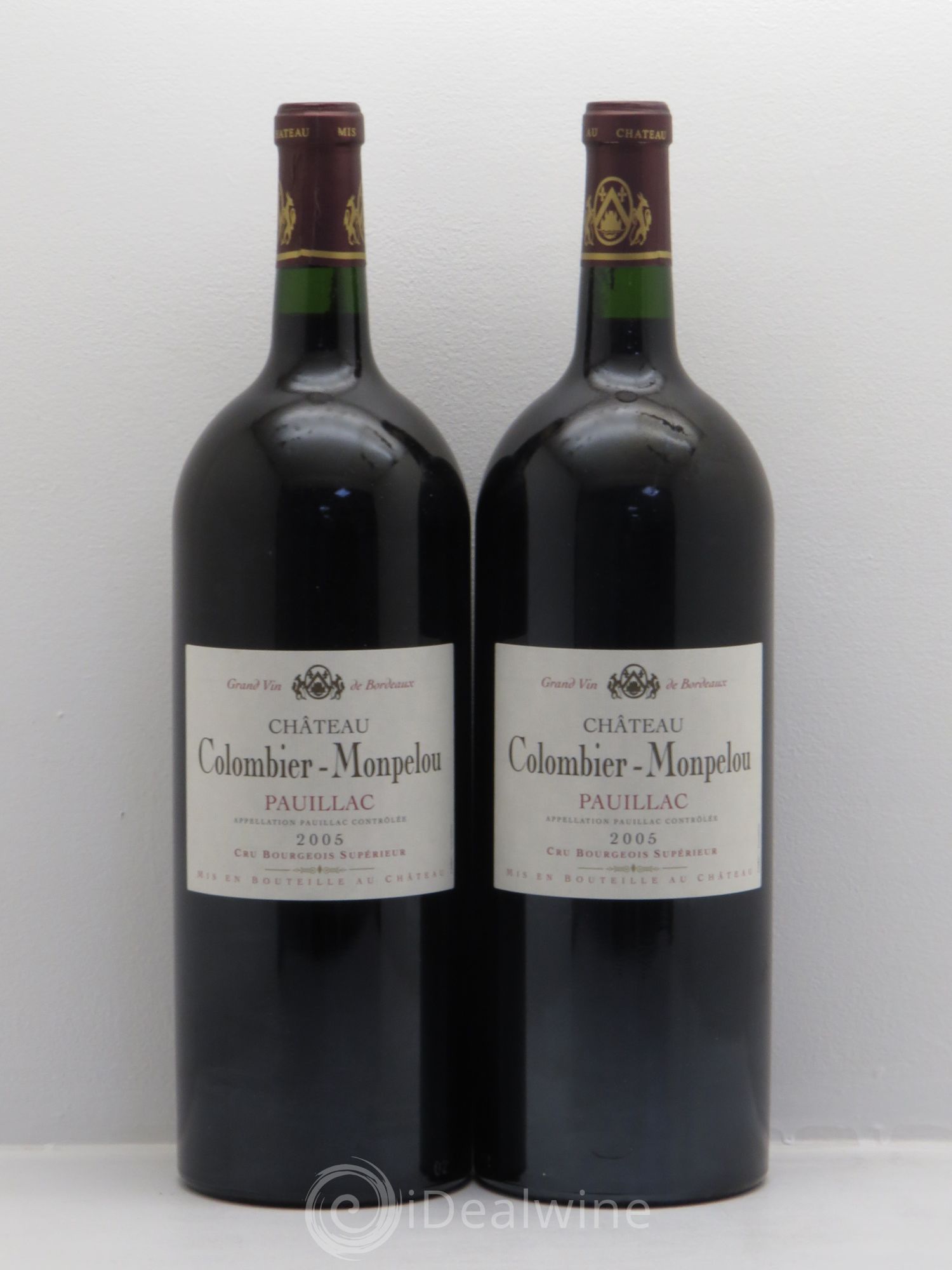 Château Colombier Monpelou Cru Bourgeois 2005 - Lot de 2 magnums - 0