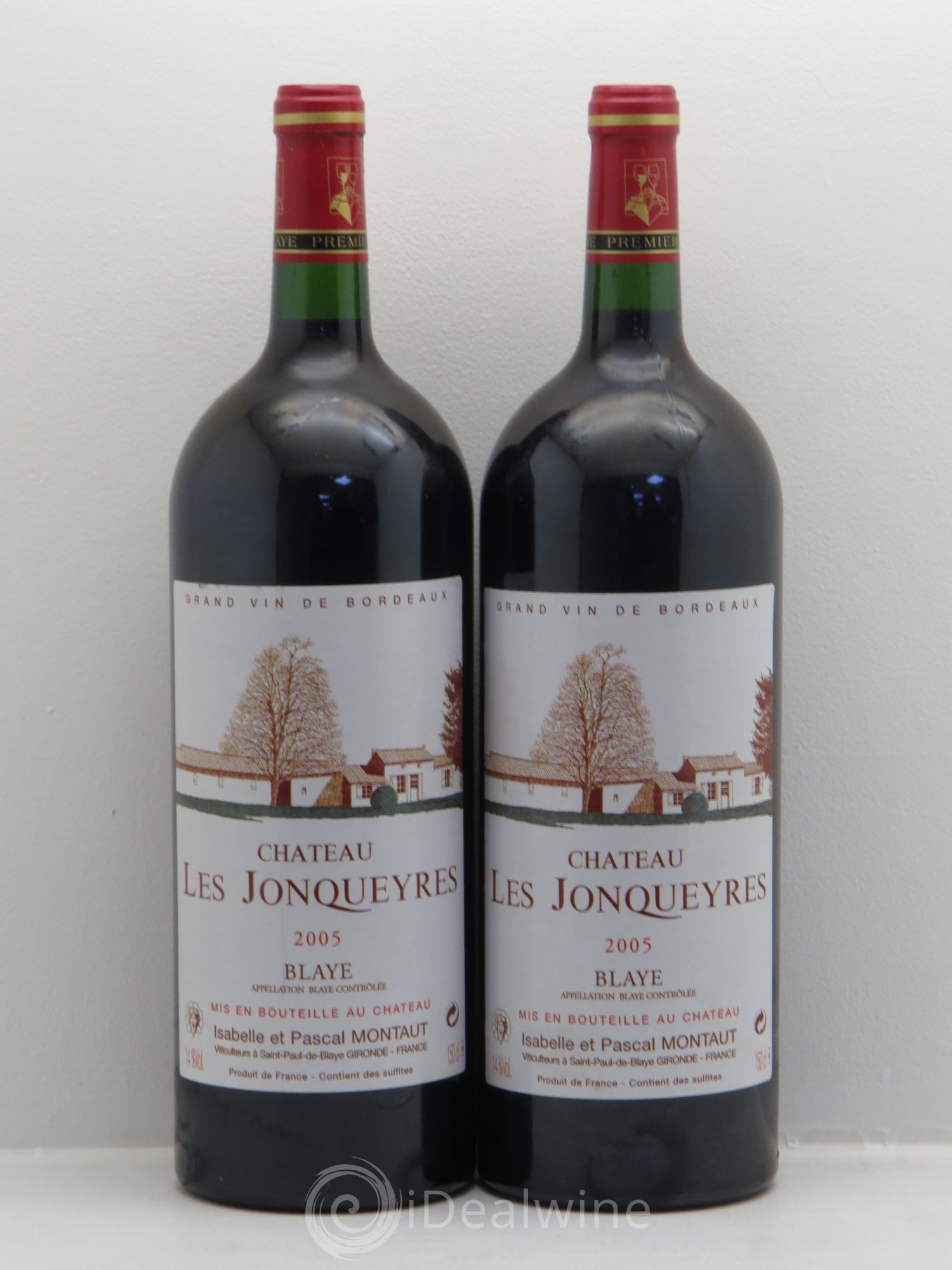 Bordeaux Château Les Jonqueyres 2005 - Posten von 2 Magnum - 0
