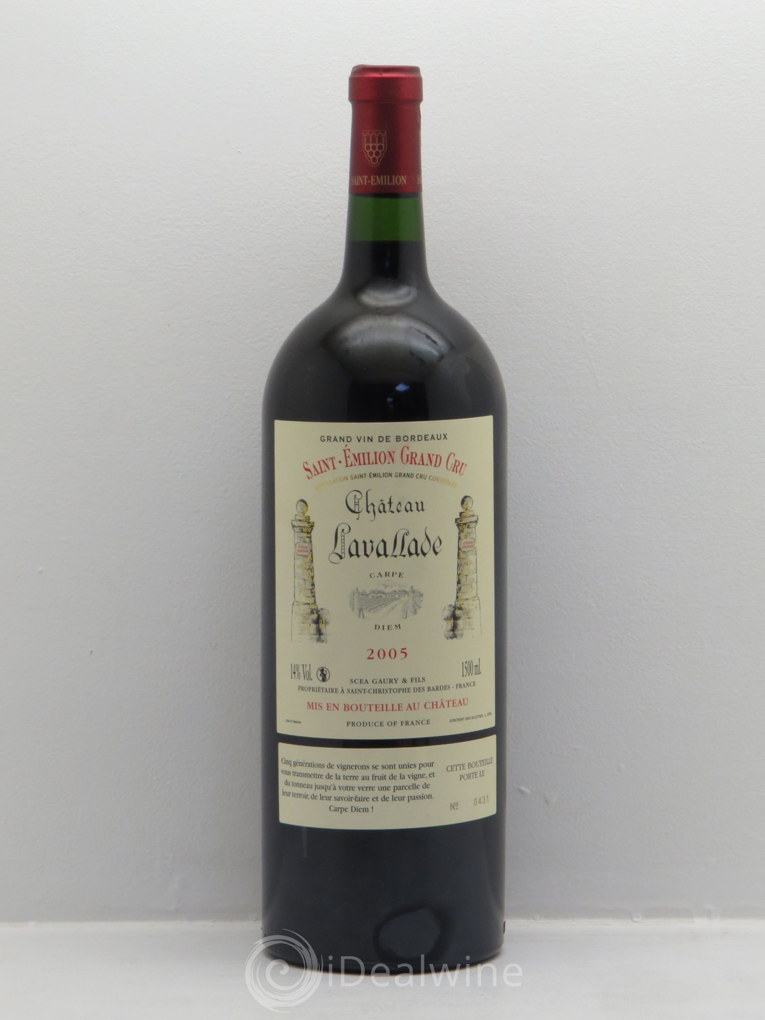 Château Lavallade 2005 - Lot de 6 magnums - 0
