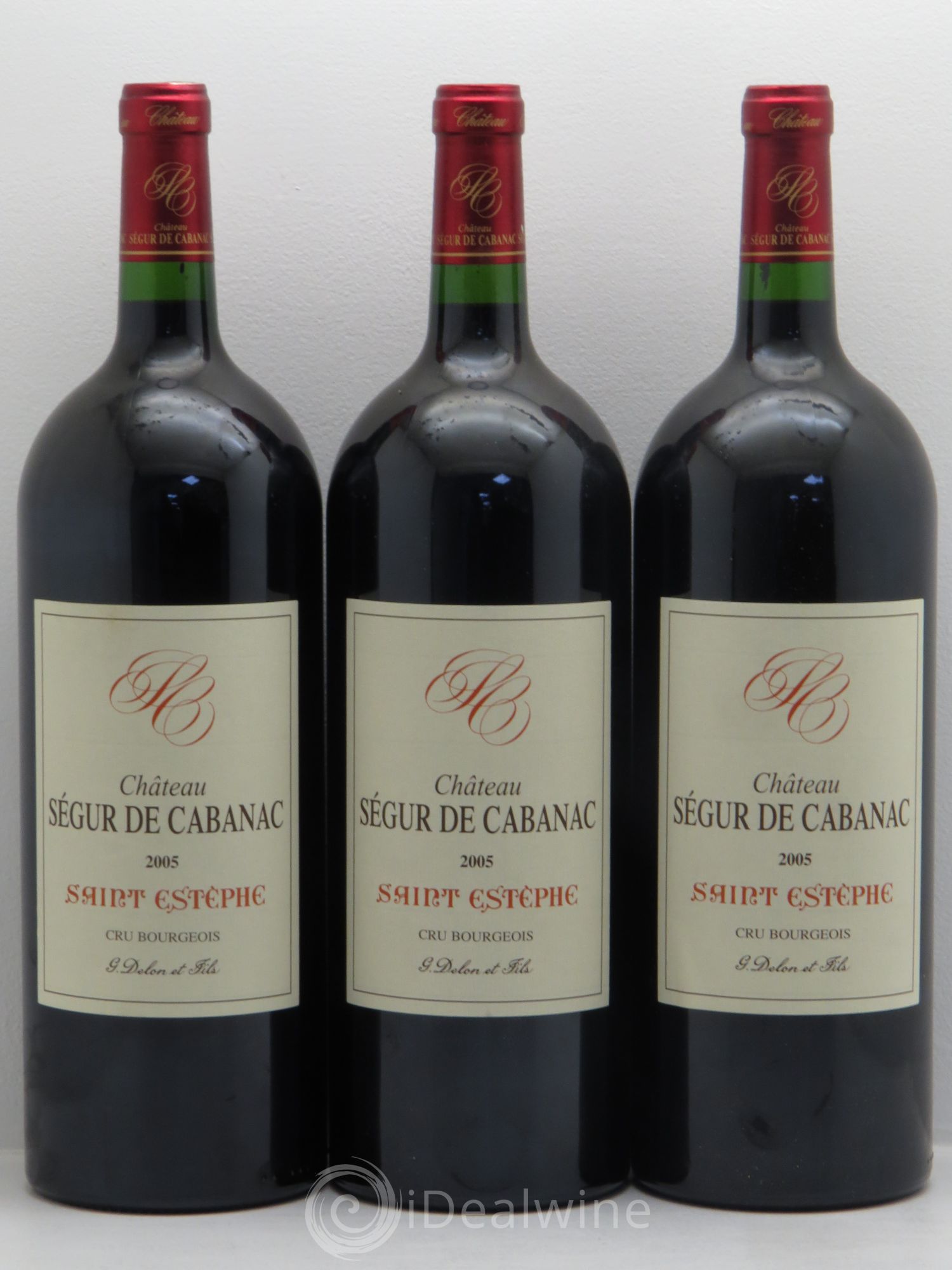 Château Ségur de Cabanac Cru Bourgeois 2005 - Lot de 3 magnums - 0