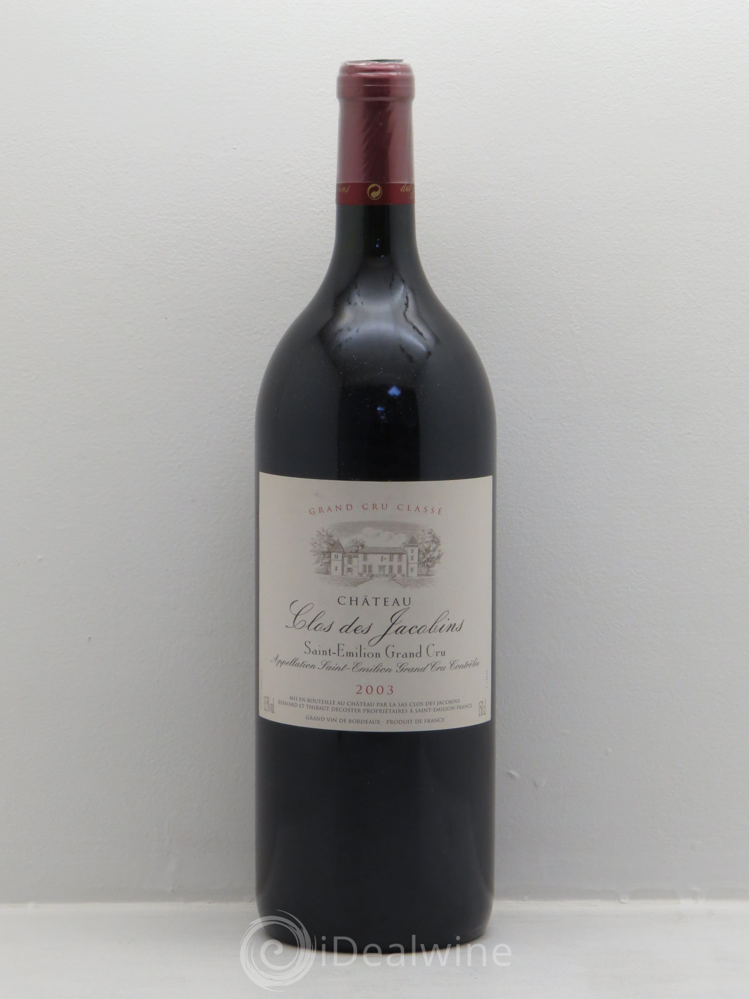 Château Clos des Jacobins Grand Cru Classé 2003 - Lot de 1 magnum - 0