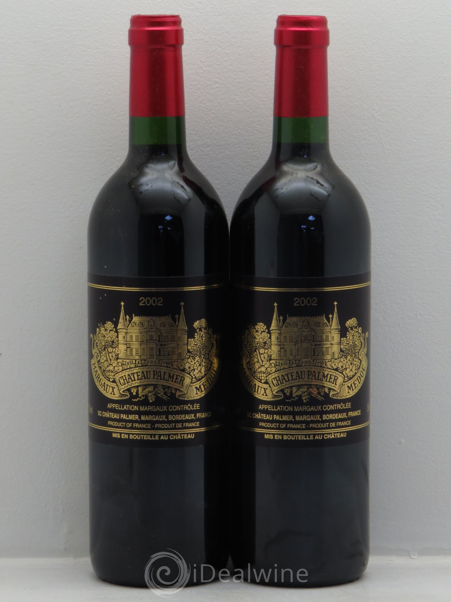 Château Palmer 3ème Grand Cru Classé 2002 - Lot de 2 bouteilles - 0