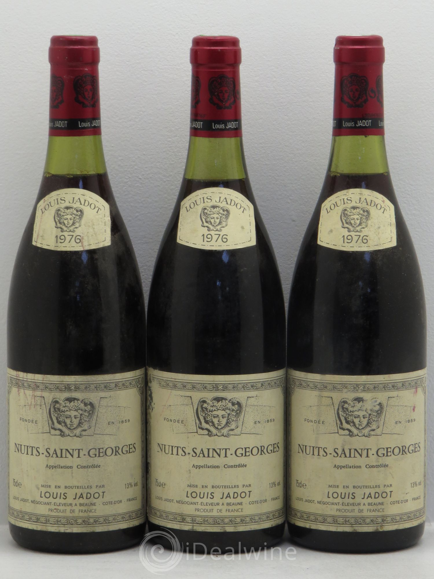 Nuits-Saint-Georges Louis Jadot 1976 - Lot de 3 bouteilles - 0