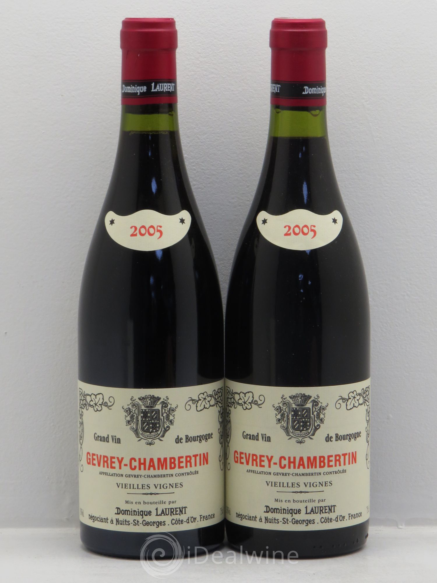 Gevrey-Chambertin Vieilles vignes Dominique Laurent 2005 - Lot de 2 bouteilles - 0