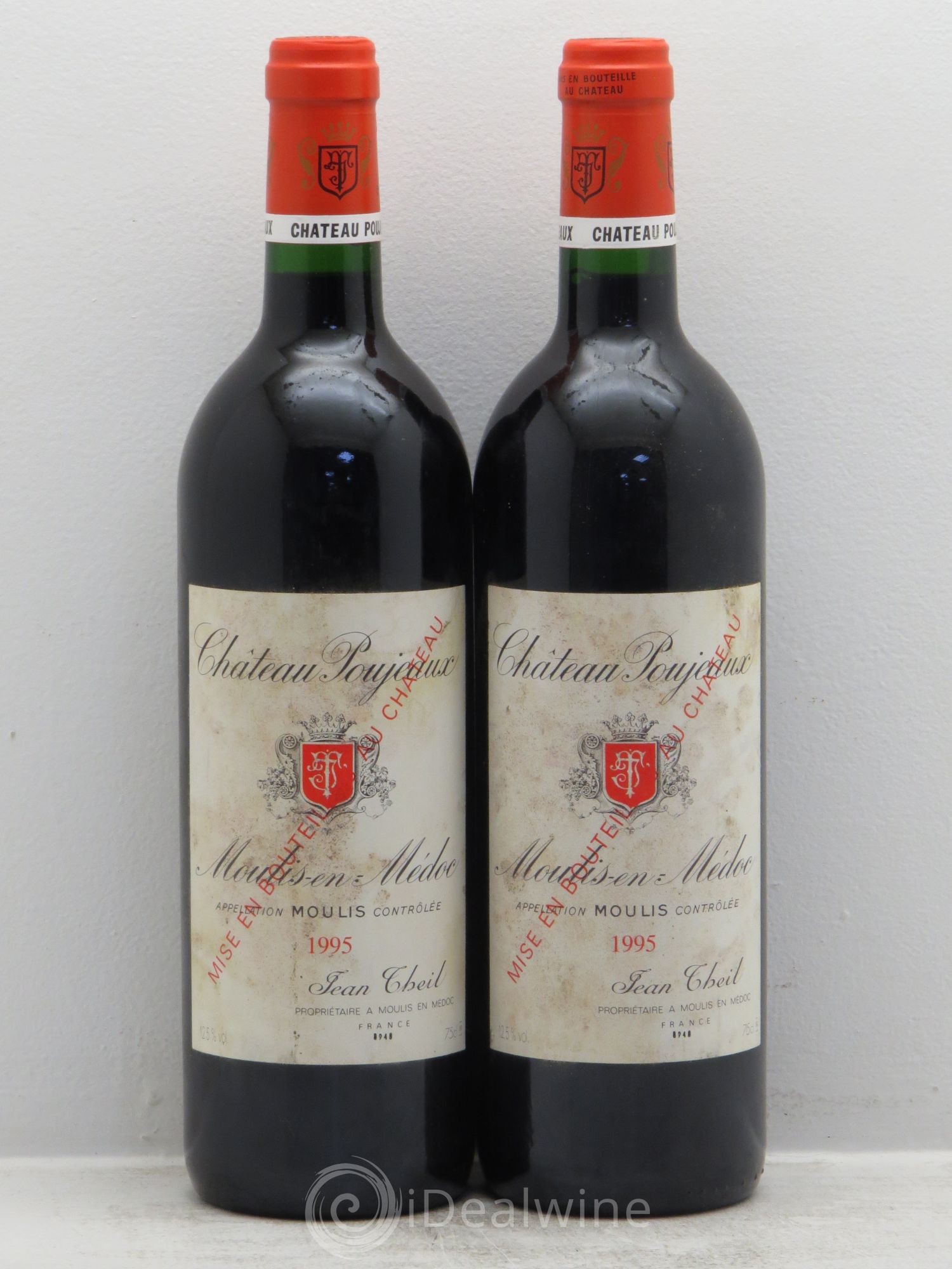 Château Poujeaux 1995 - Lot de 2 bouteilles - 0