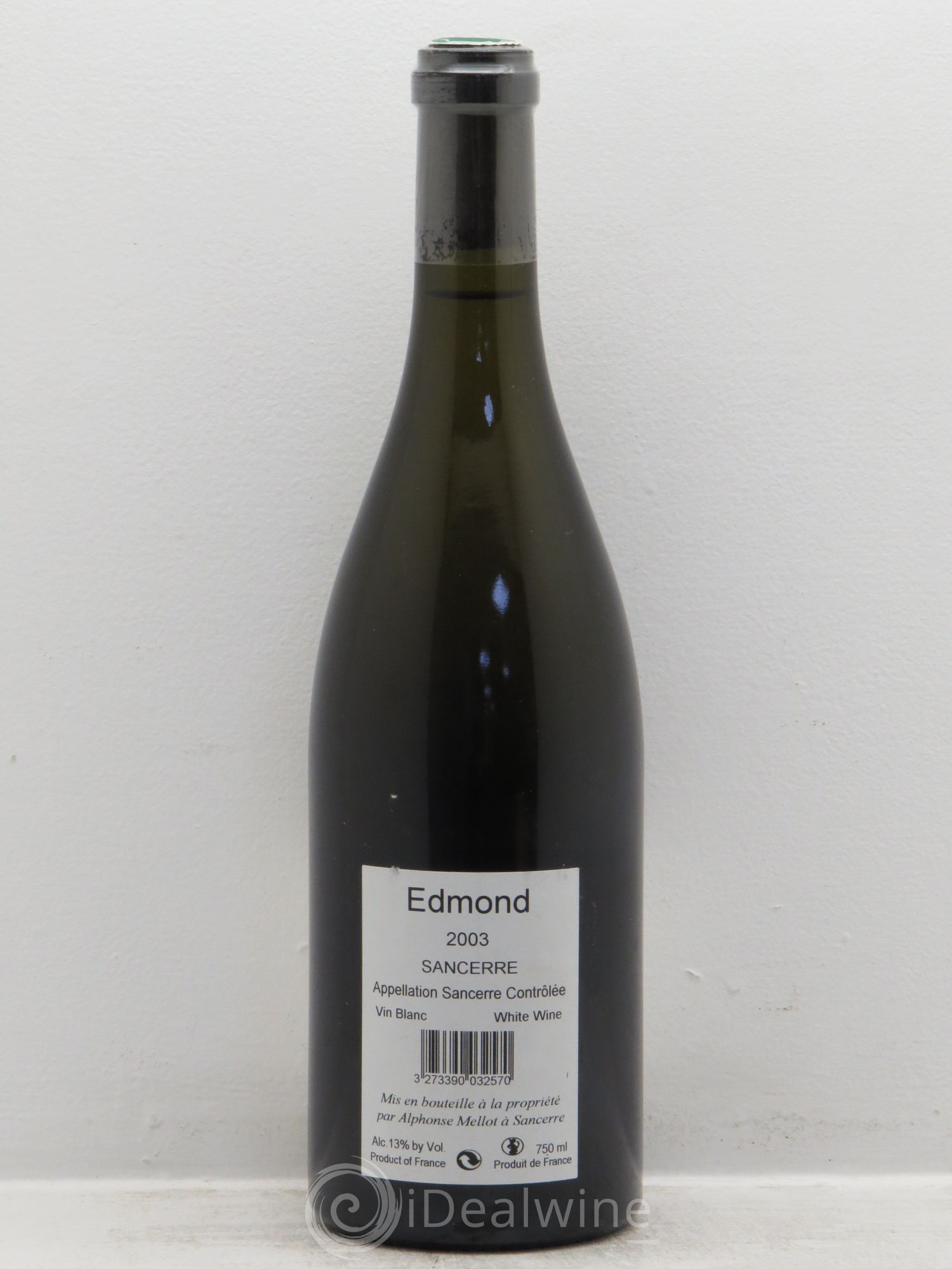 Sancerre Cuvée Edmond Alphonse Mellot 2003 - Lot de 1 bouteille - 1