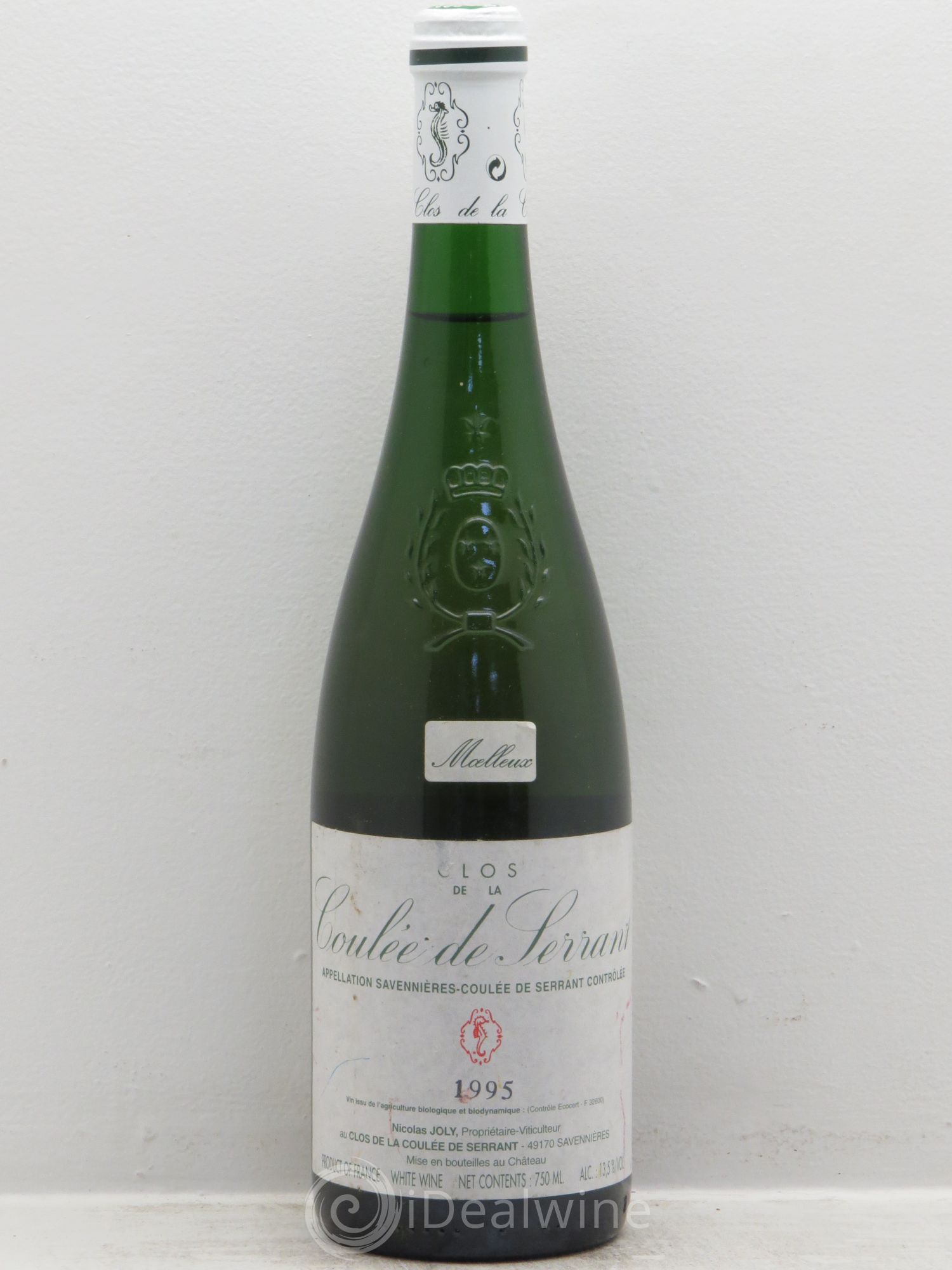 Savennières Clos de la Coulée de Serrant Vignobles de la Coulée de Serrant - Nicolas Joly 1995 - Lot de 1 bouteille - 0