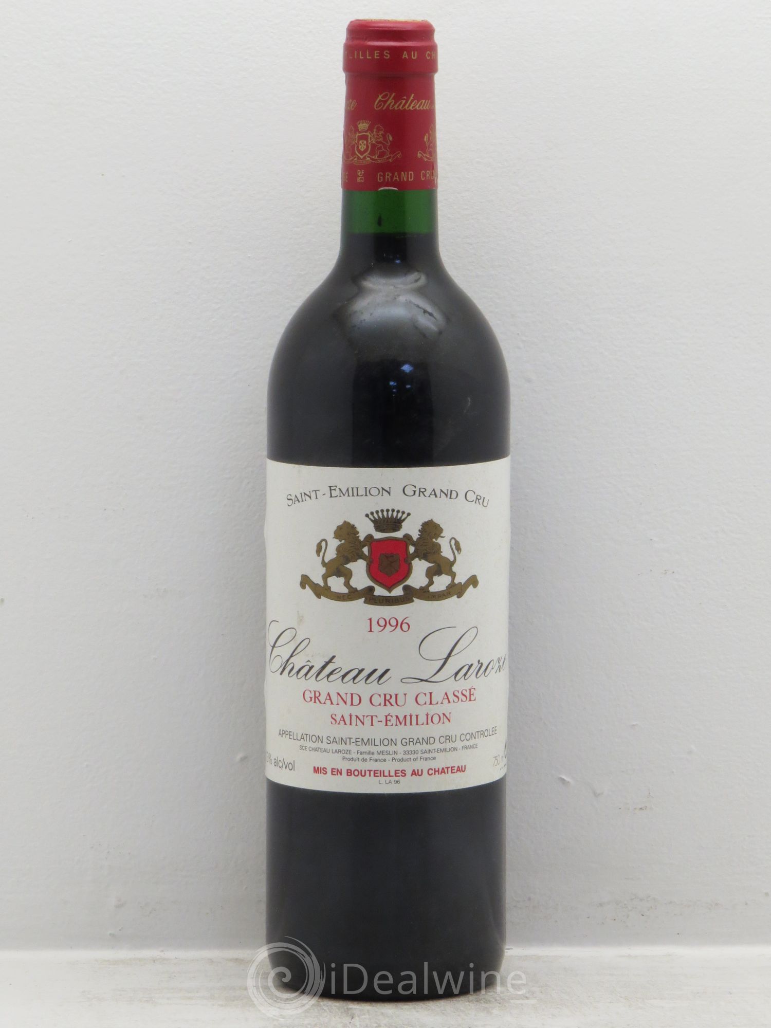Château Laroze Grand Cru Classé 1996 - Lot de 1 bouteille - 0