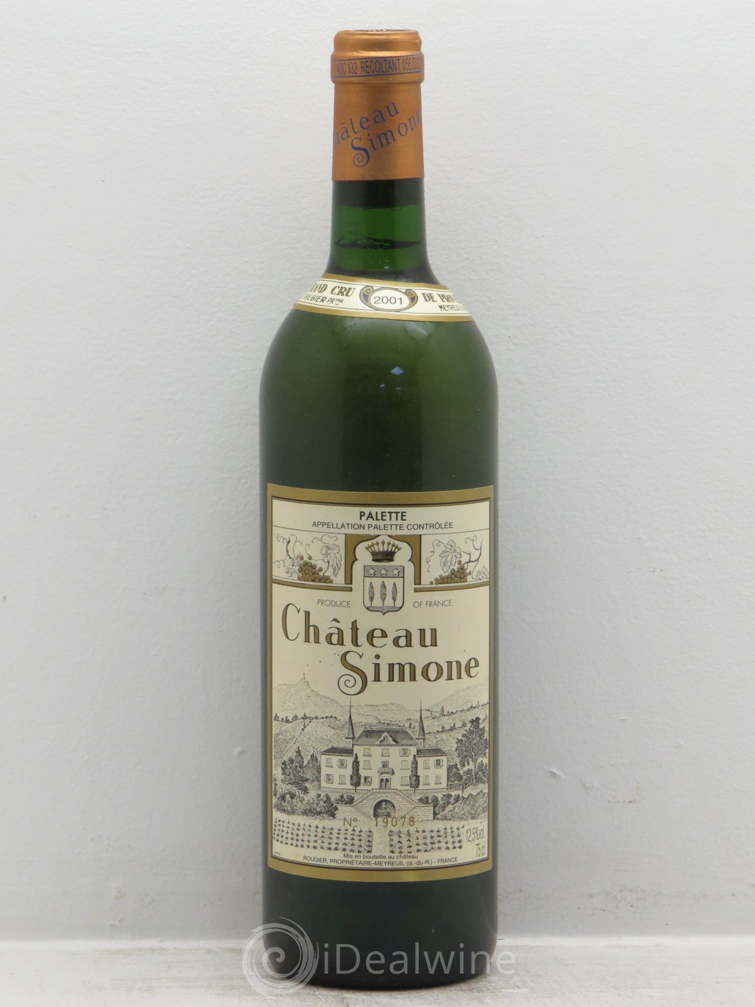 Palette Château Simone Famille Rougier 2001 - Posten von 1 Flasche - 0