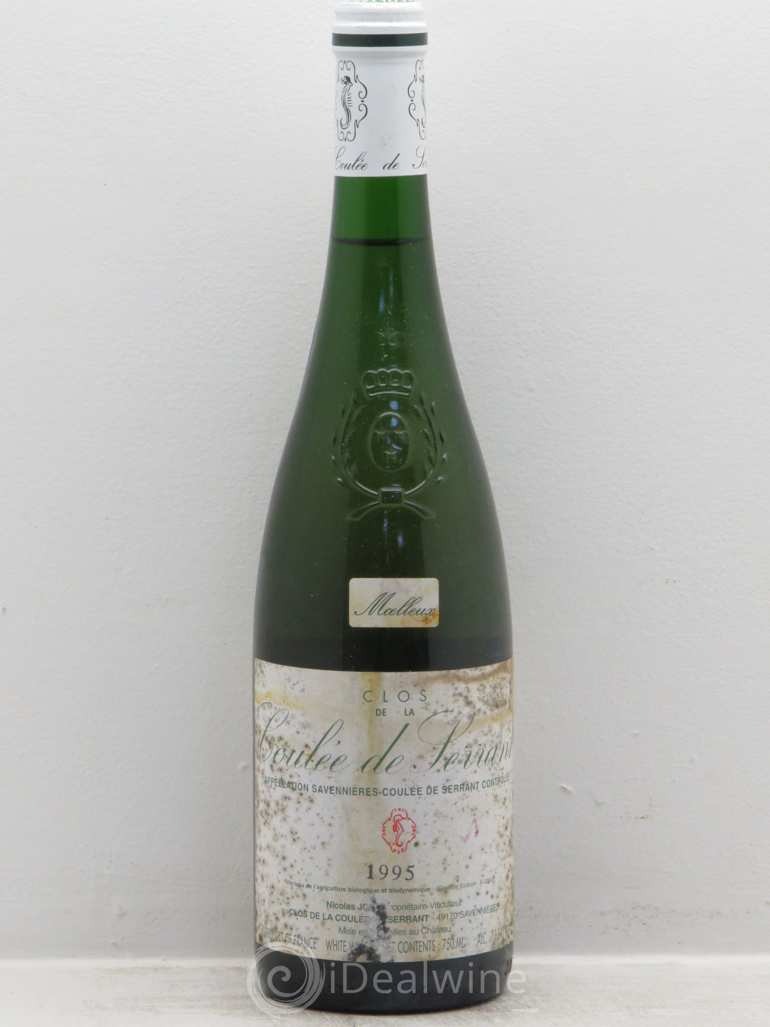 Savennières Clos de la Coulée de Serrant Vignobles de la Coulée de Serrant - Nicolas Joly 1995 - Lot de 1 bouteille - 0