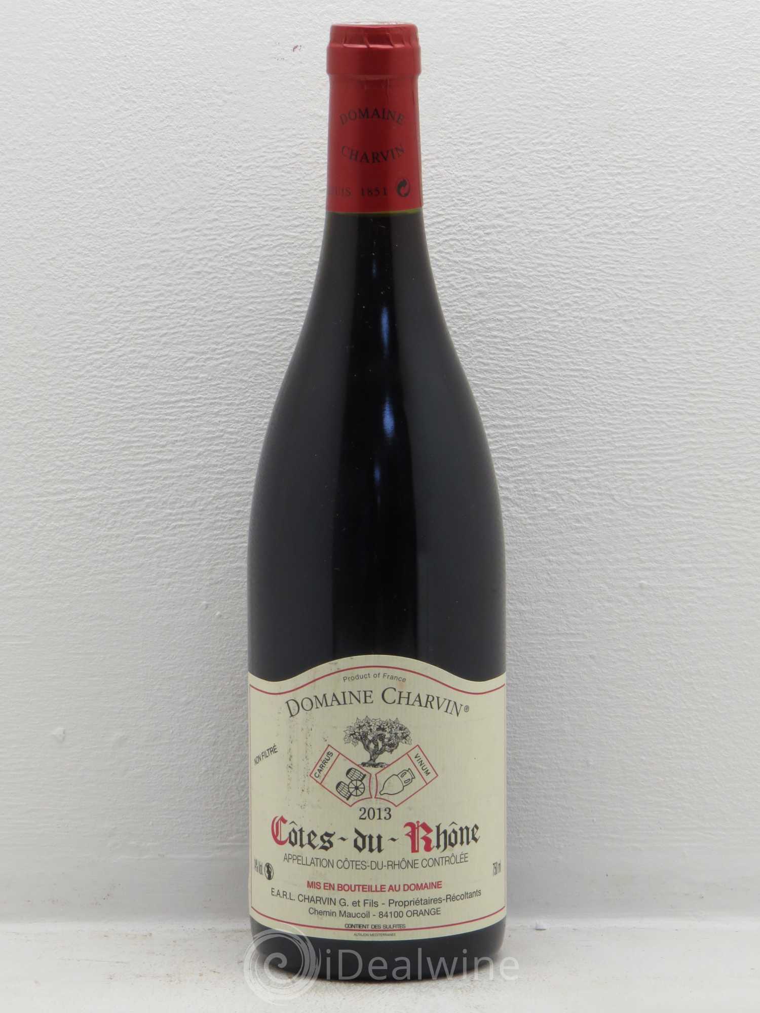 Côtes-du-Rhône Charvin (Domaine) 2013 - Lot de 1 bouteille - 0