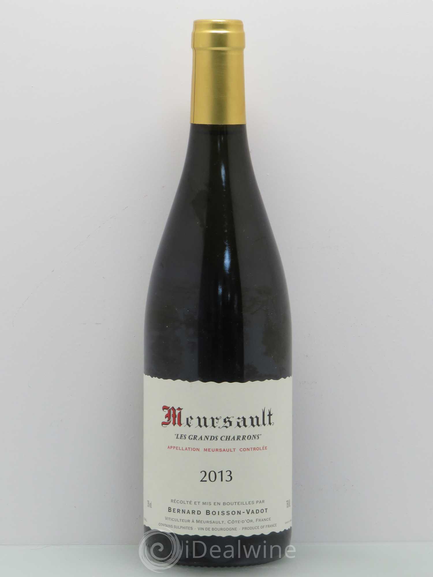 Meursault Les Grands Charrons Boisson-Vadot (Domaine) 2013 - Lot de 1 bouteille - 0