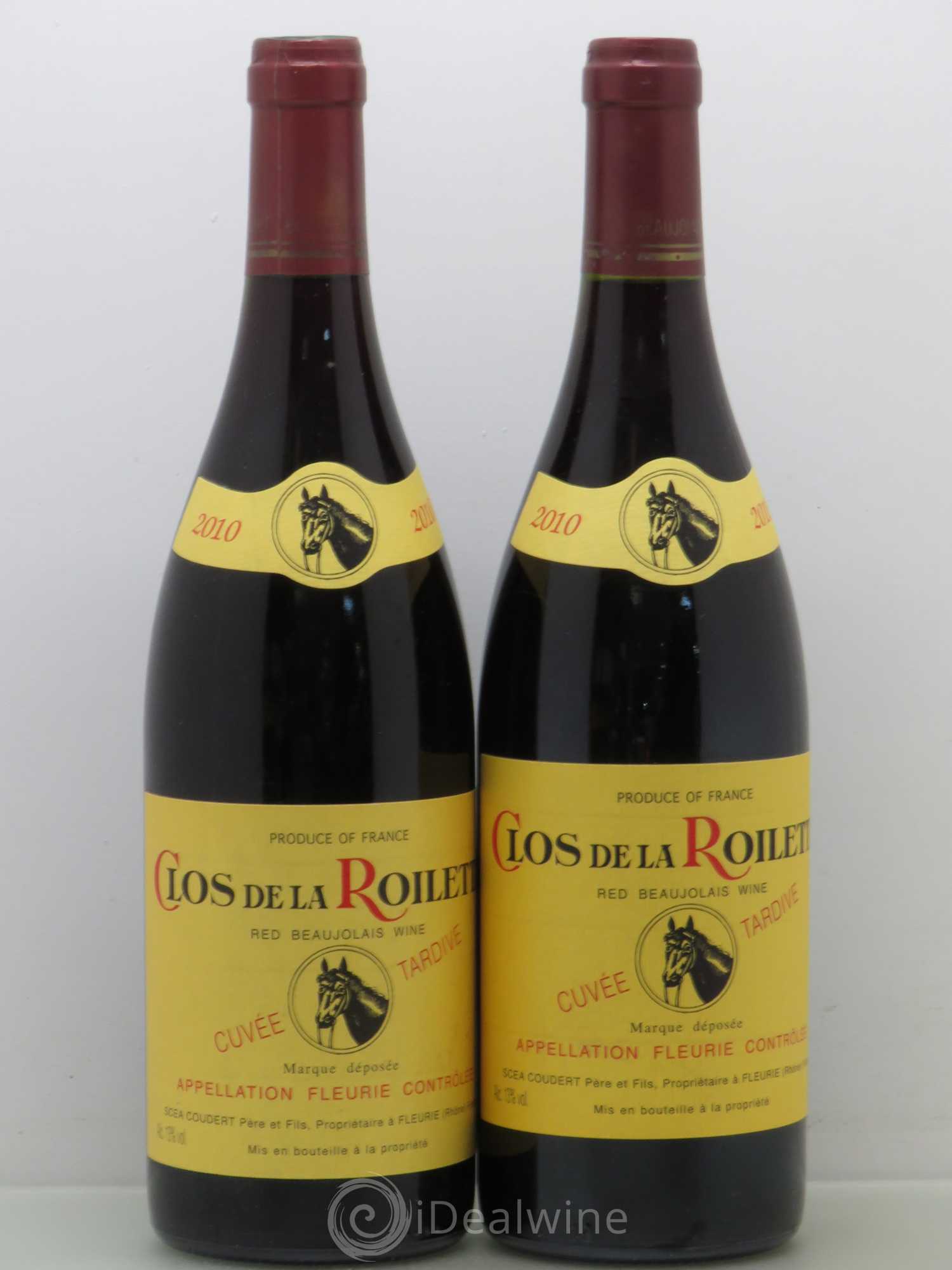 Fleurie Cuvée Tardive Clos de la Roilette 2010 - Lot de 2 bouteilles - 0