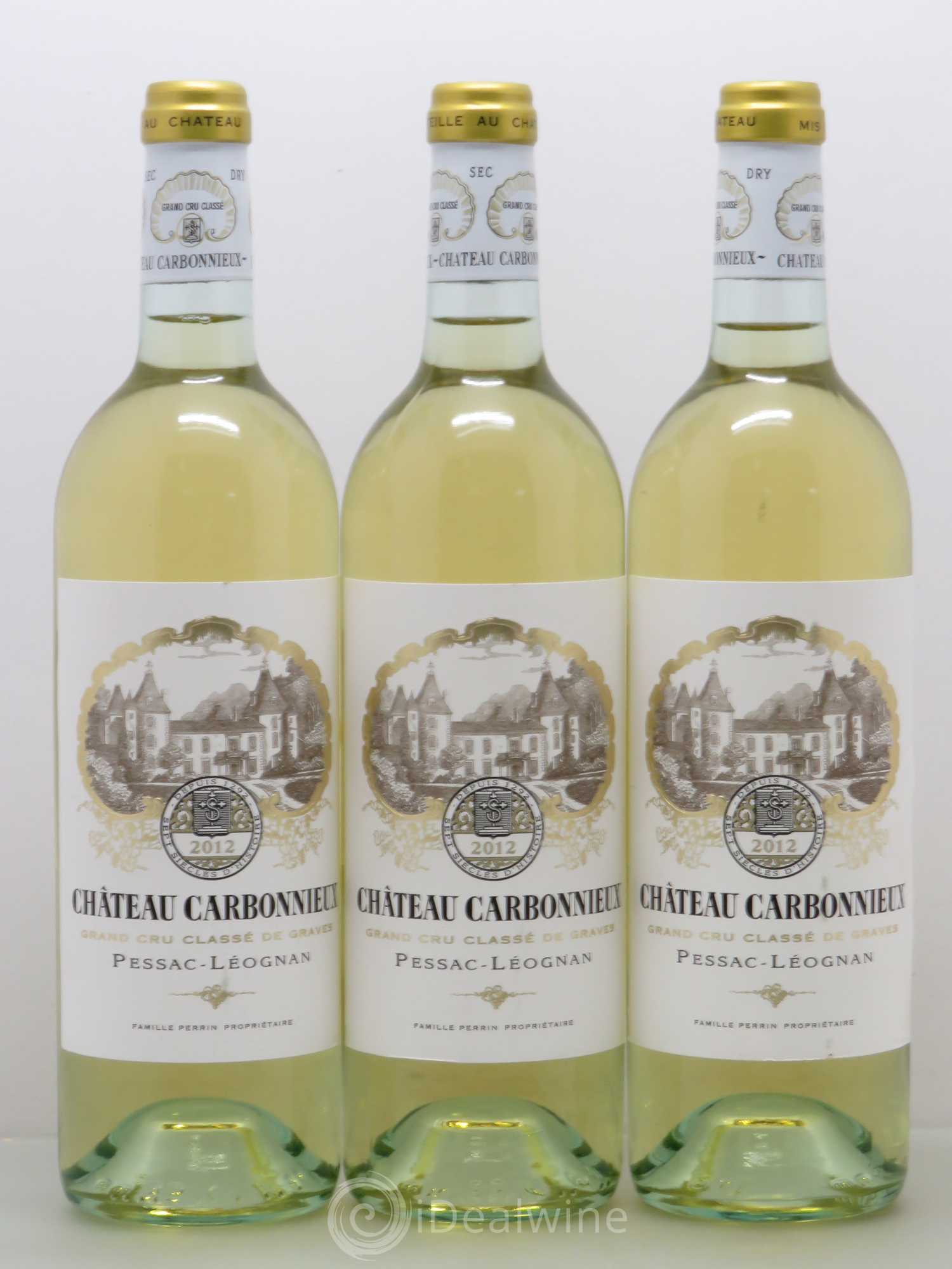 Château Carbonnieux Cru Classé de Graves 2012 - Lot de 3 bouteilles - 0