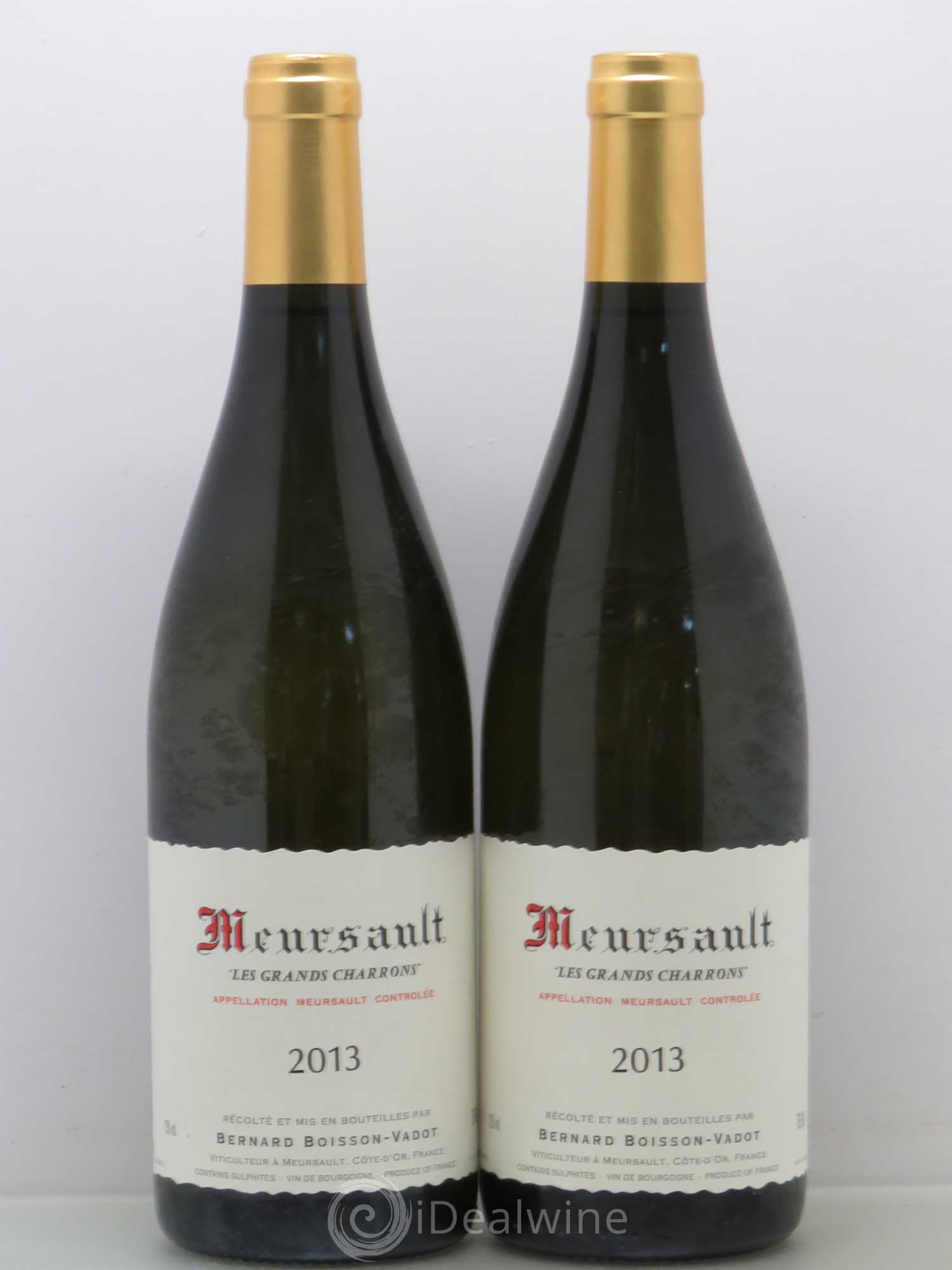 Meursault Les Grands Charrons Boisson-Vadot (Domaine) 2013 - Lot de 2 bouteilles - 0