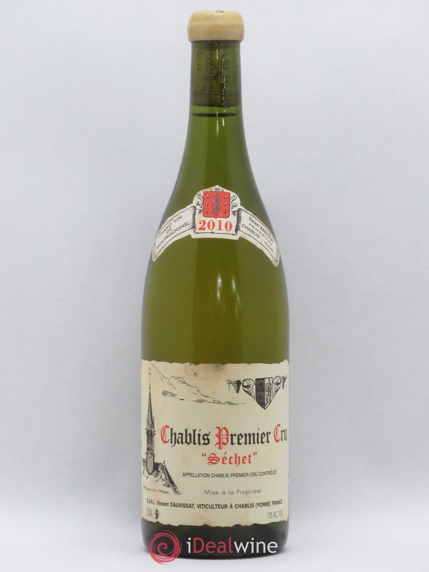 Chablis 1er Cru Séchet Vincent Dauvissat (Domaine) 2010 - Lot de 1 bouteille - 0