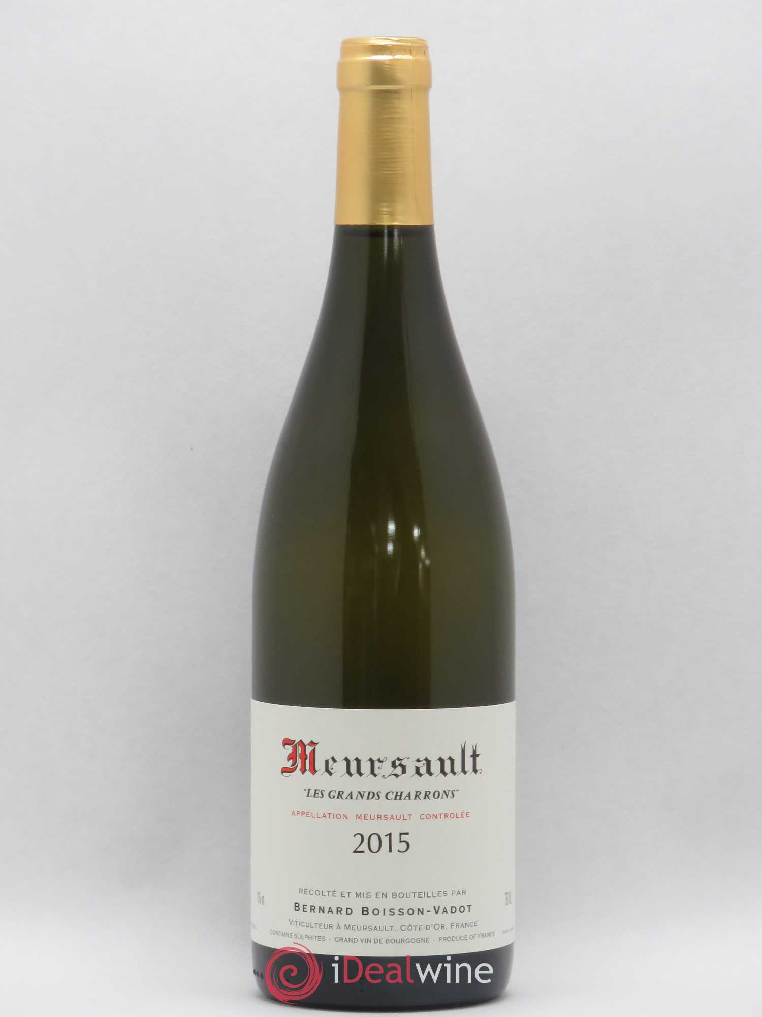 Meursault Les Grands Charrons Boisson-Vadot (Domaine) 2015 - Lot de 1 bouteille - 0