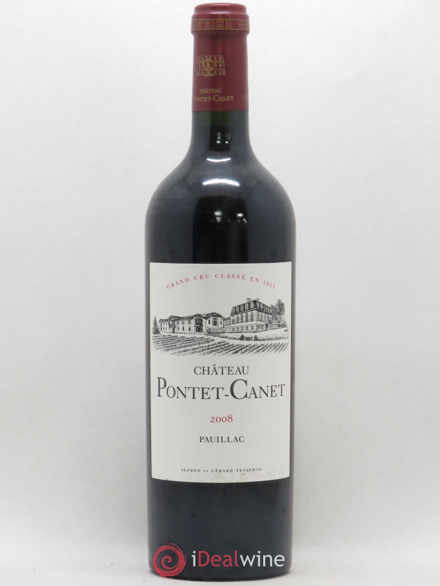 Château Pontet Canet 5ème Grand Cru Classé 2008 - Lot de 1 bouteille - 0