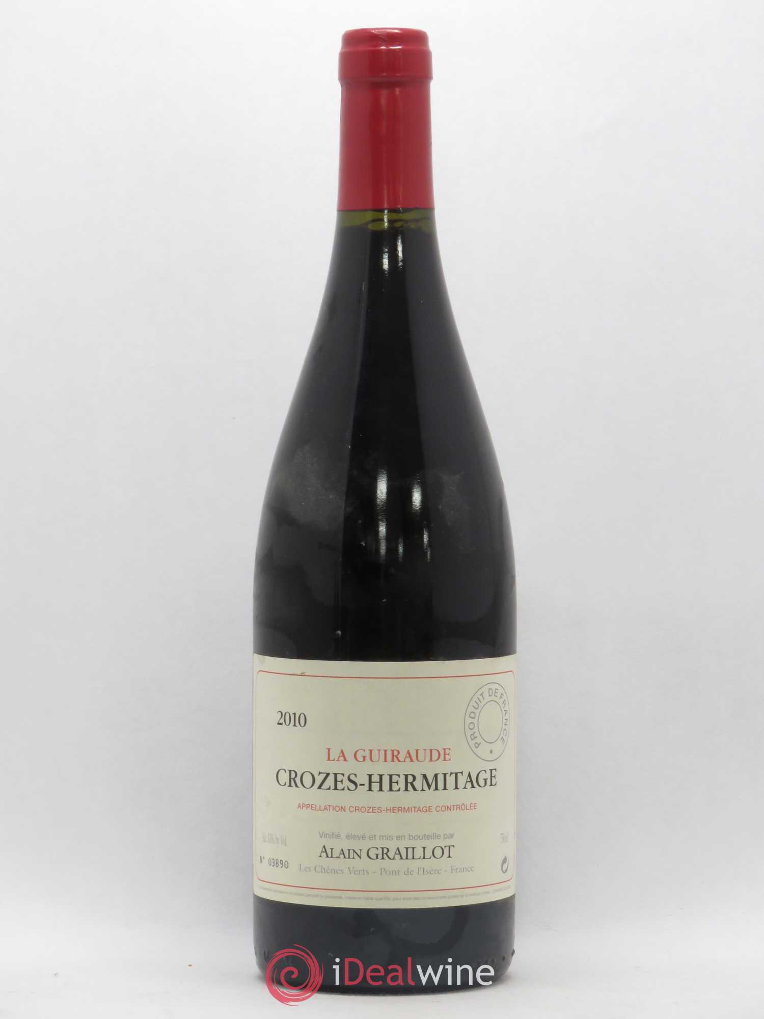 Crozes-Hermitage La Guiraude Domaine Graillot 2010 - Lot de 1 bouteille - 0