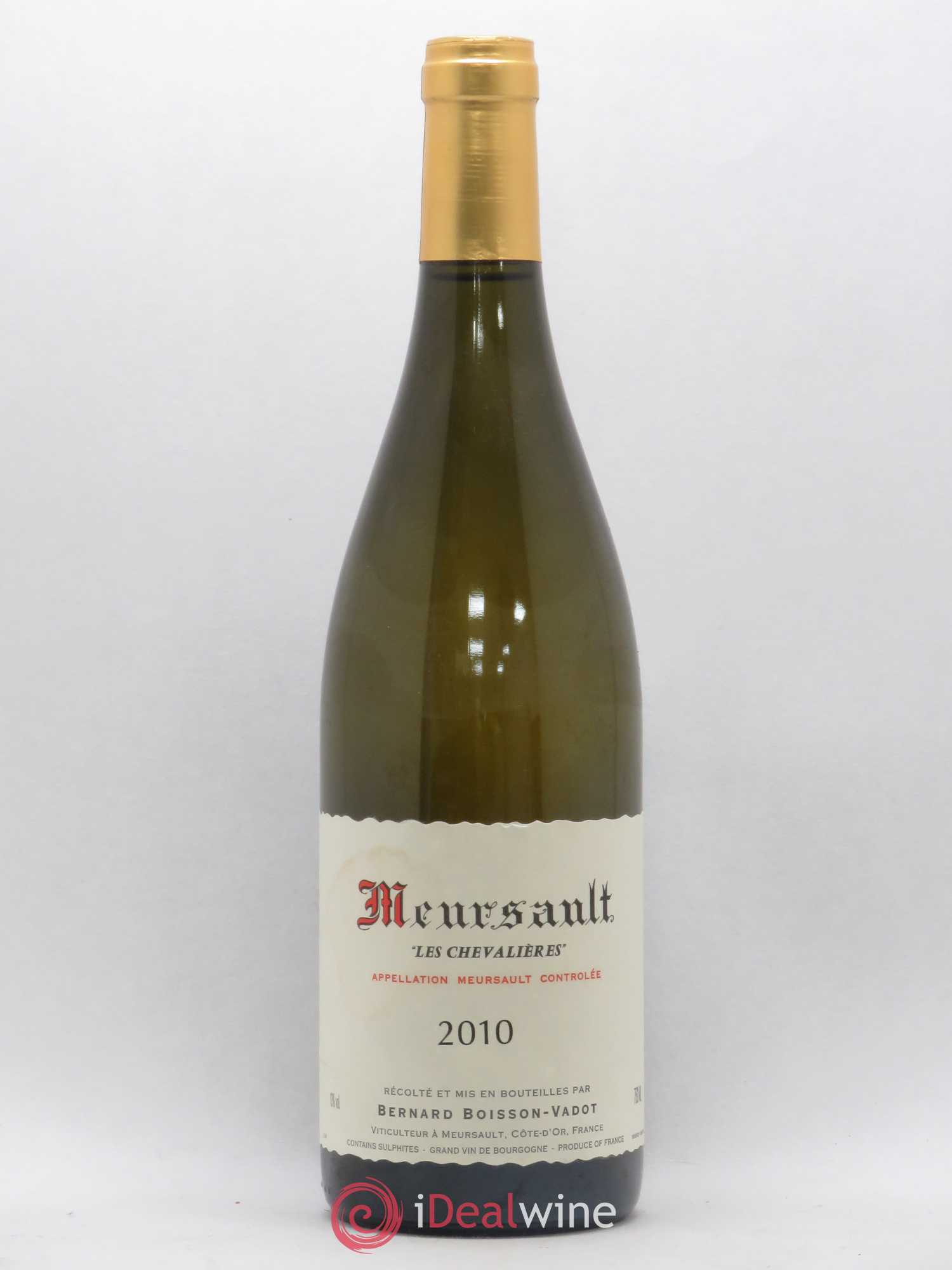 Meursault Les Chevalières Boisson-Vadot (Domaine) 2010 - Lot de 1 bouteille - 0