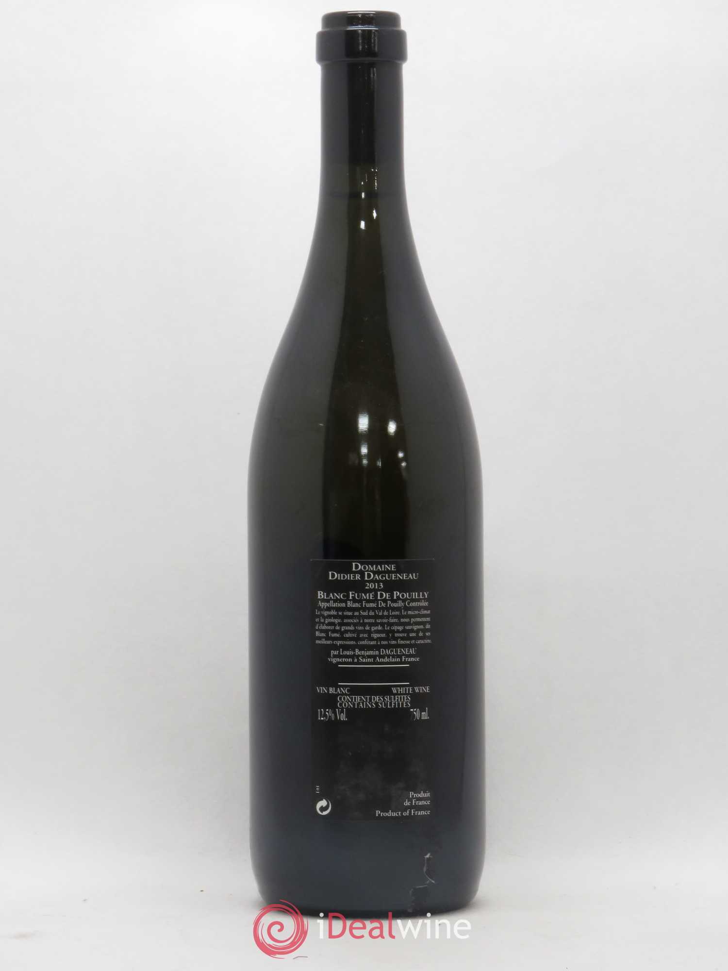 Vin de France (anciennement Pouilly-Fumé) Silex Dagueneau (Domaine Didier - Louis-Benjamin) 2013 - Lot de 1 bouteille - 1