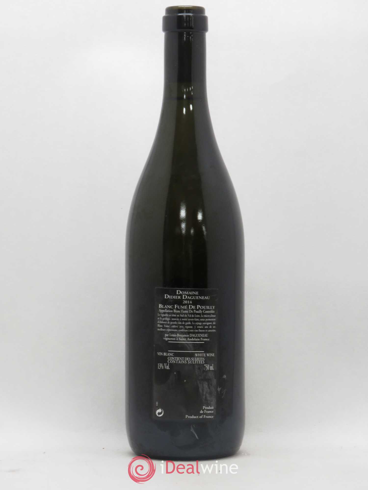 Vin de France (anciennement Pouilly-Fumé) Silex Dagueneau (Domaine Didier - Louis-Benjamin) 2014 - Lot de 1 bouteille - 1