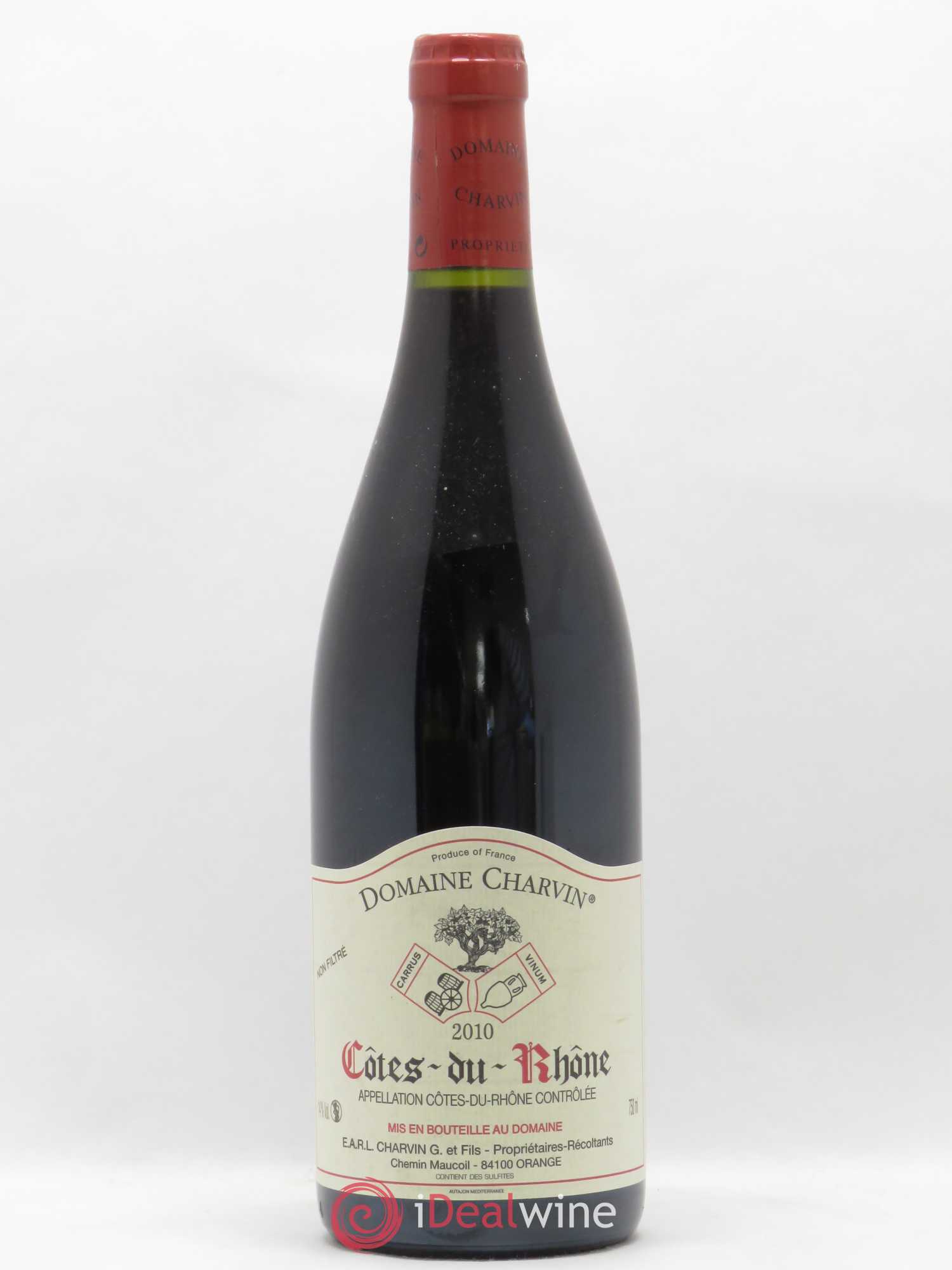 Côtes-du-Rhône Charvin (Domaine) 2010 - Lot de 1 bouteille - 0