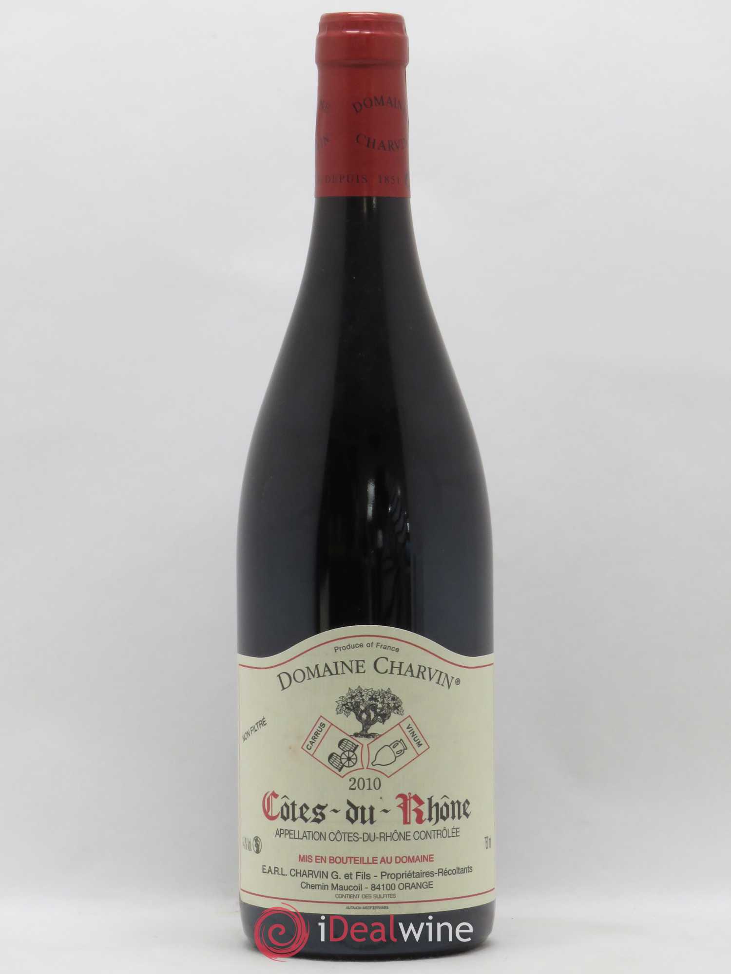 Côtes-du-Rhône Charvin (Domaine) 2010 - Lot de 1 bouteille - 0