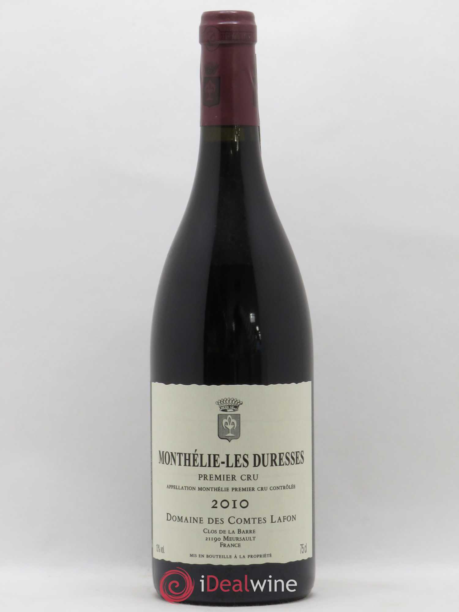 Monthélie 1er Cru Les Duresses Comtes Lafon (Domaine des) 2010 - Lot de 1 bouteille - 0