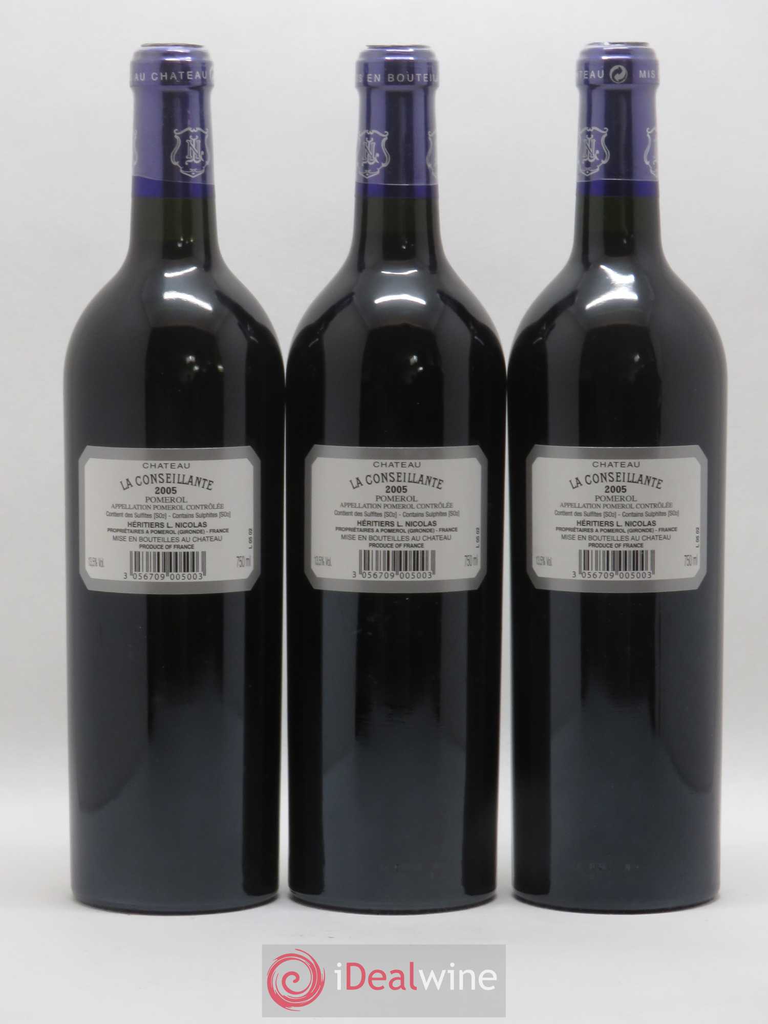 Château la Conseillante 2005 - Lot de 3 bouteilles - 1