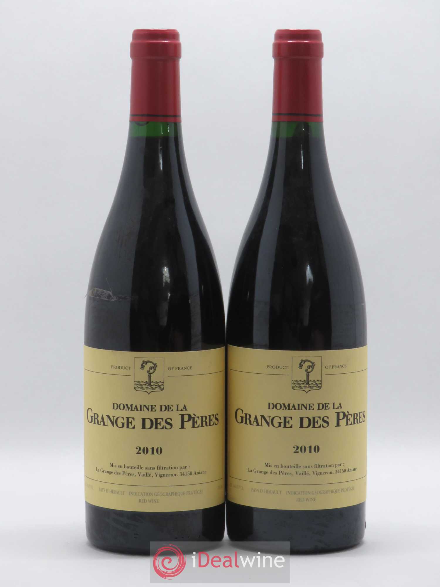 Pays d'Hérault Grange des Pères Laurent Vaillé 2010 - Lot de 2 bouteilles - 0