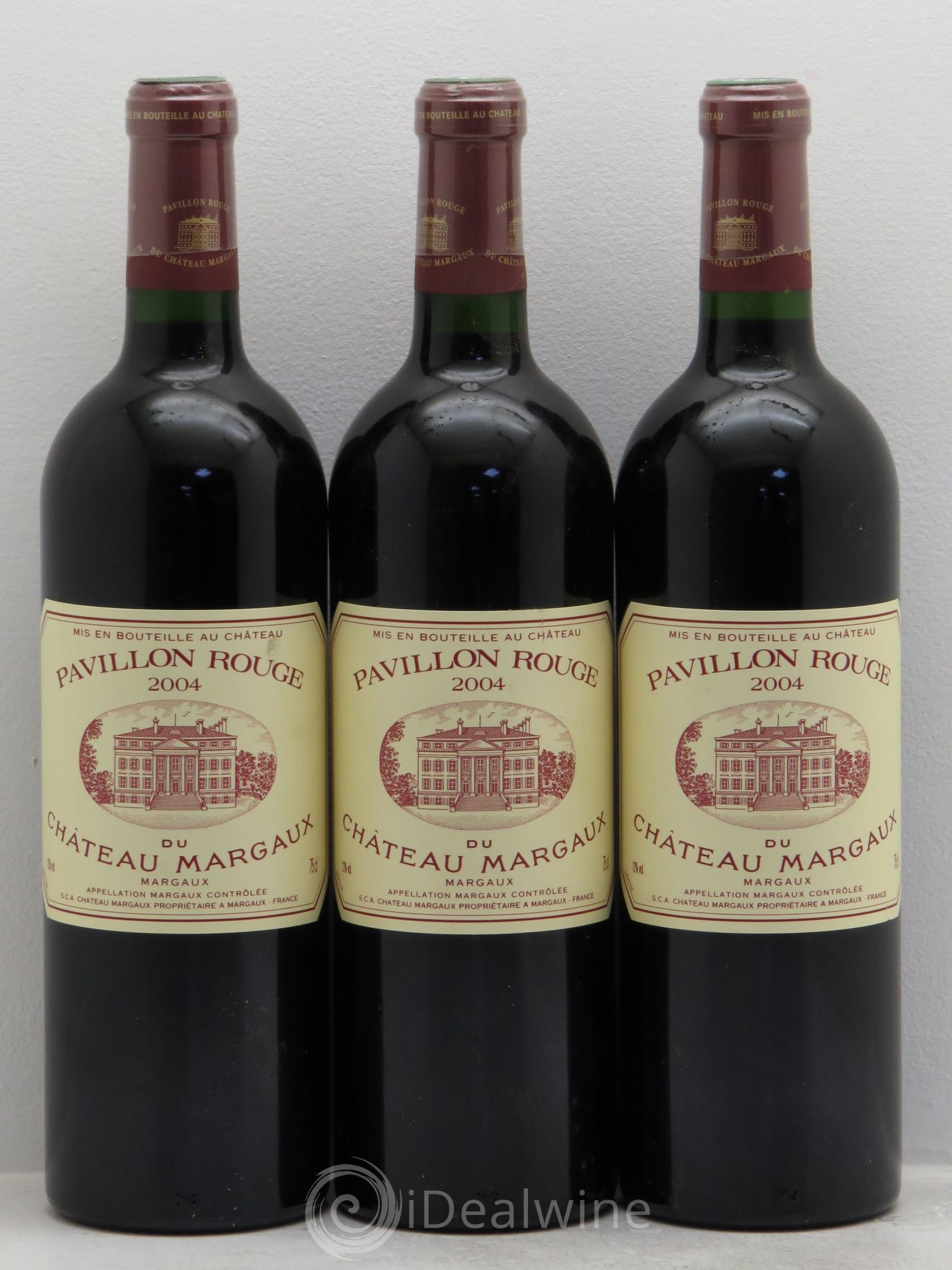 Pavillon Rouge du Château Margaux Second Vin 2004 - Lot de 3 bouteilles - 0
