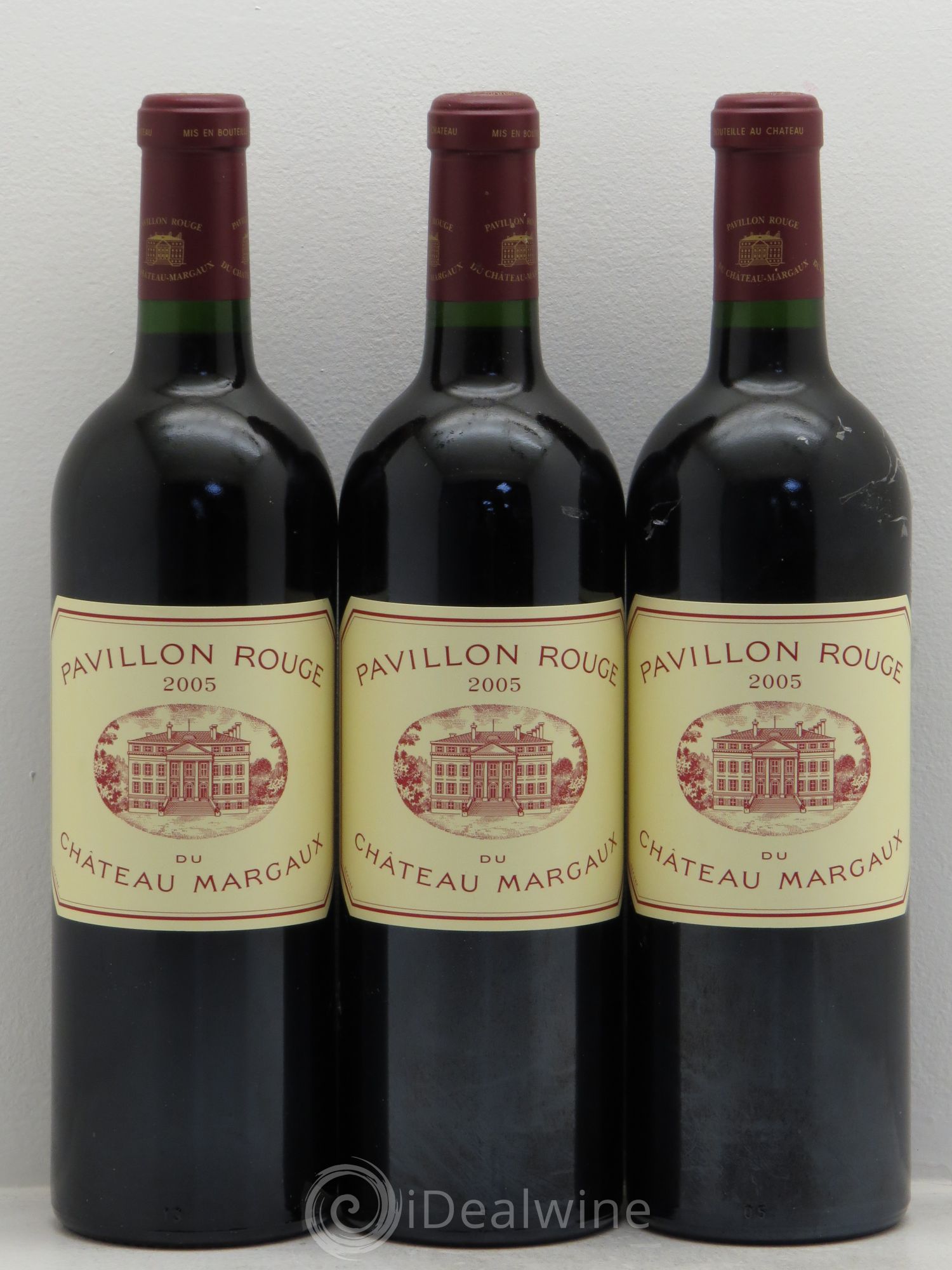 Pavillon Rouge du Château Margaux Second Vin 2005 - Lot de 3 bouteilles - 0