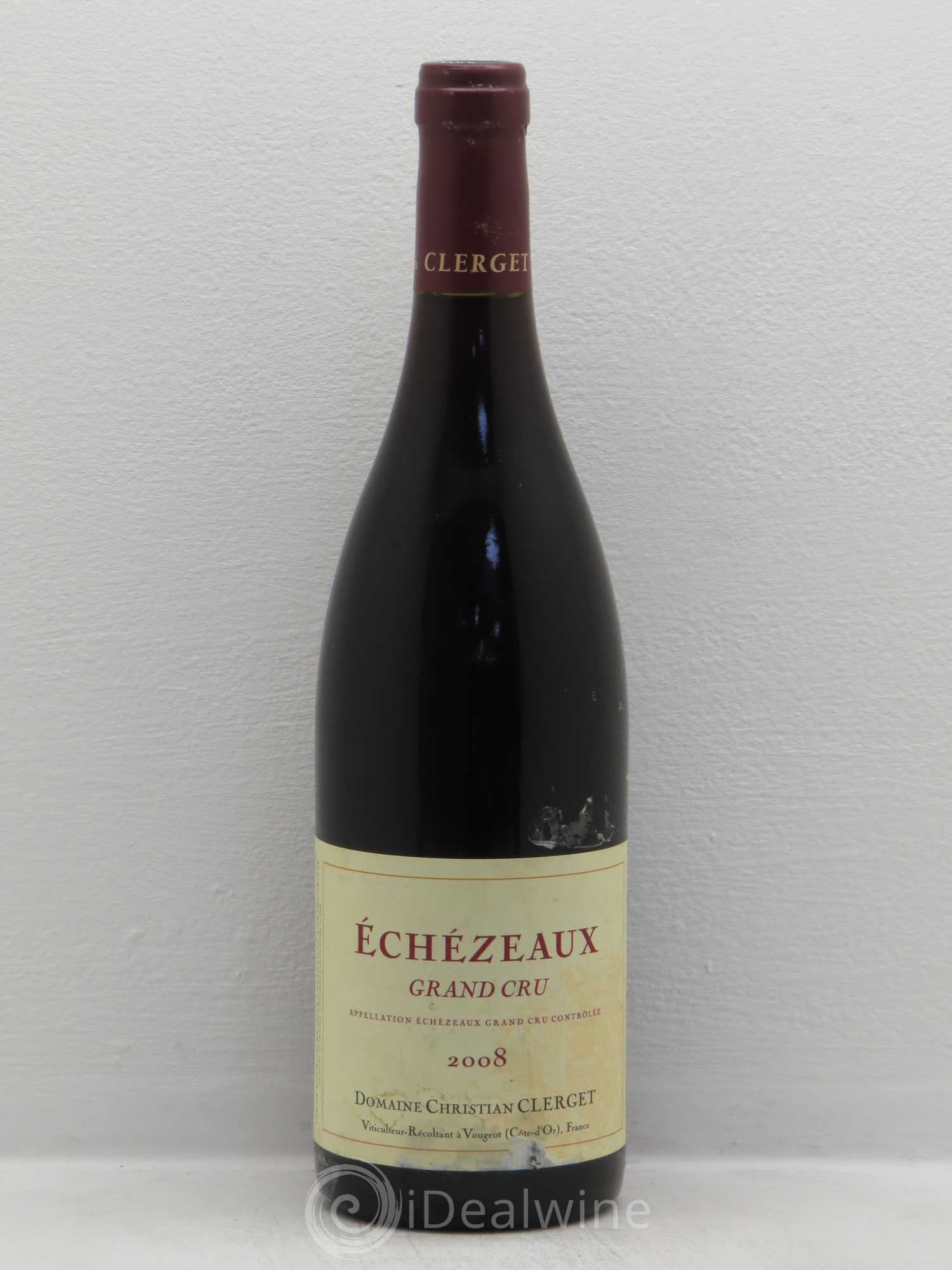 Echezeaux Grand Cru Christian Clerget 2008 - Lot de 1 bouteille - 0