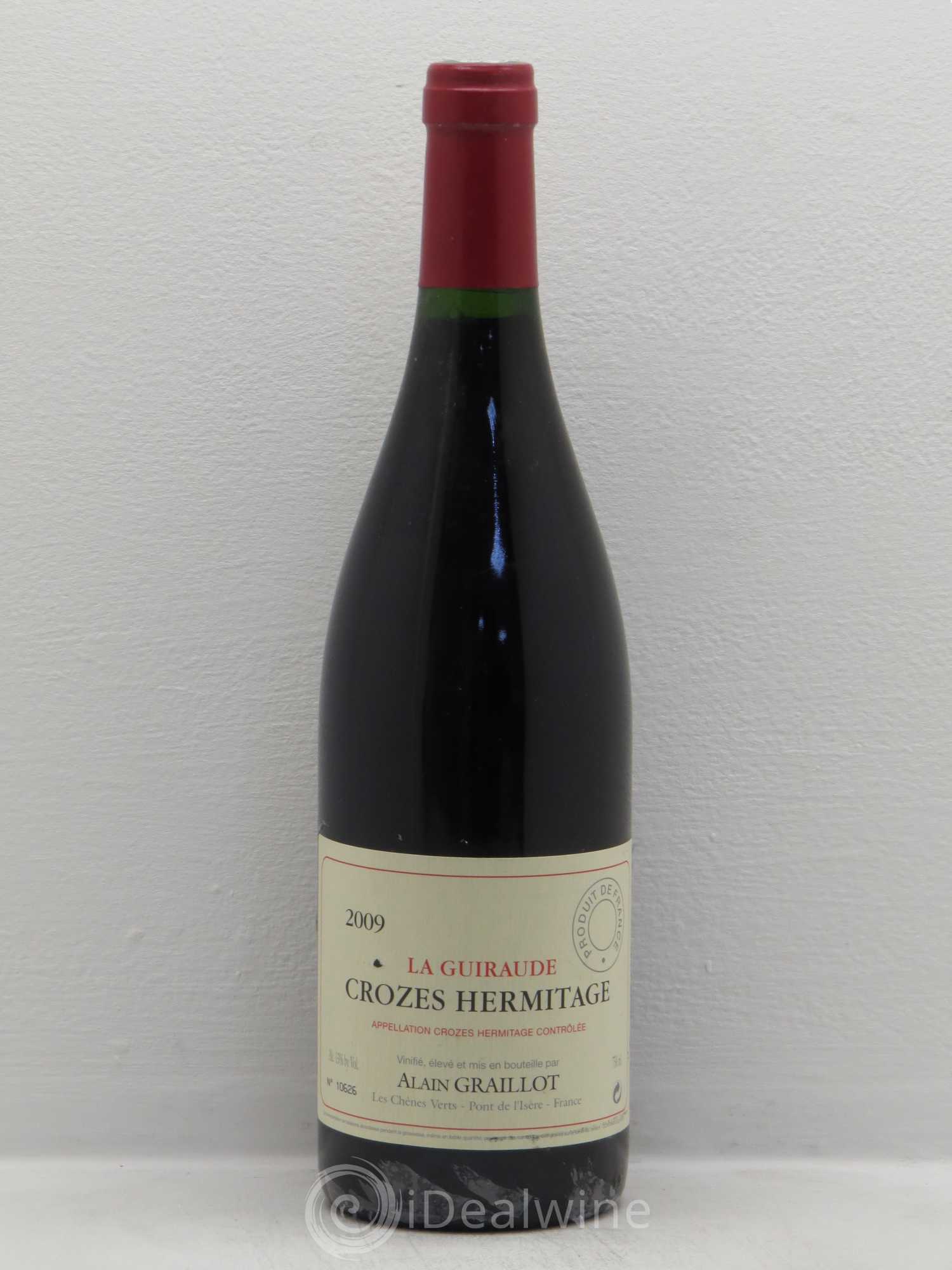 Crozes-Hermitage La Guiraude Domaine Graillot 2009 - Lot de 1 bouteille - 0