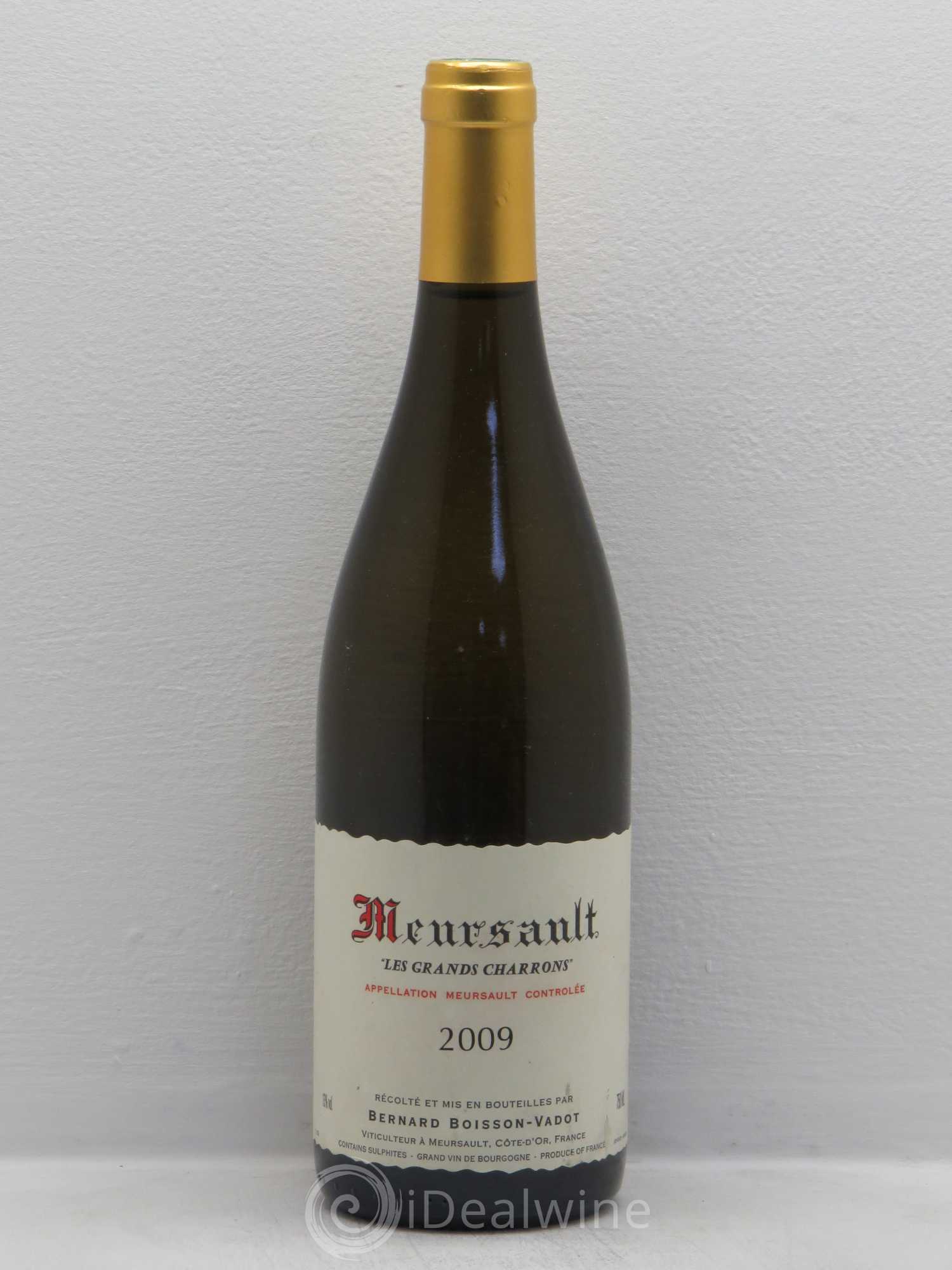 Meursault Les Grands Charrons Boisson-Vadot (Domaine) 2009 - Lot de 1 bouteille - 0