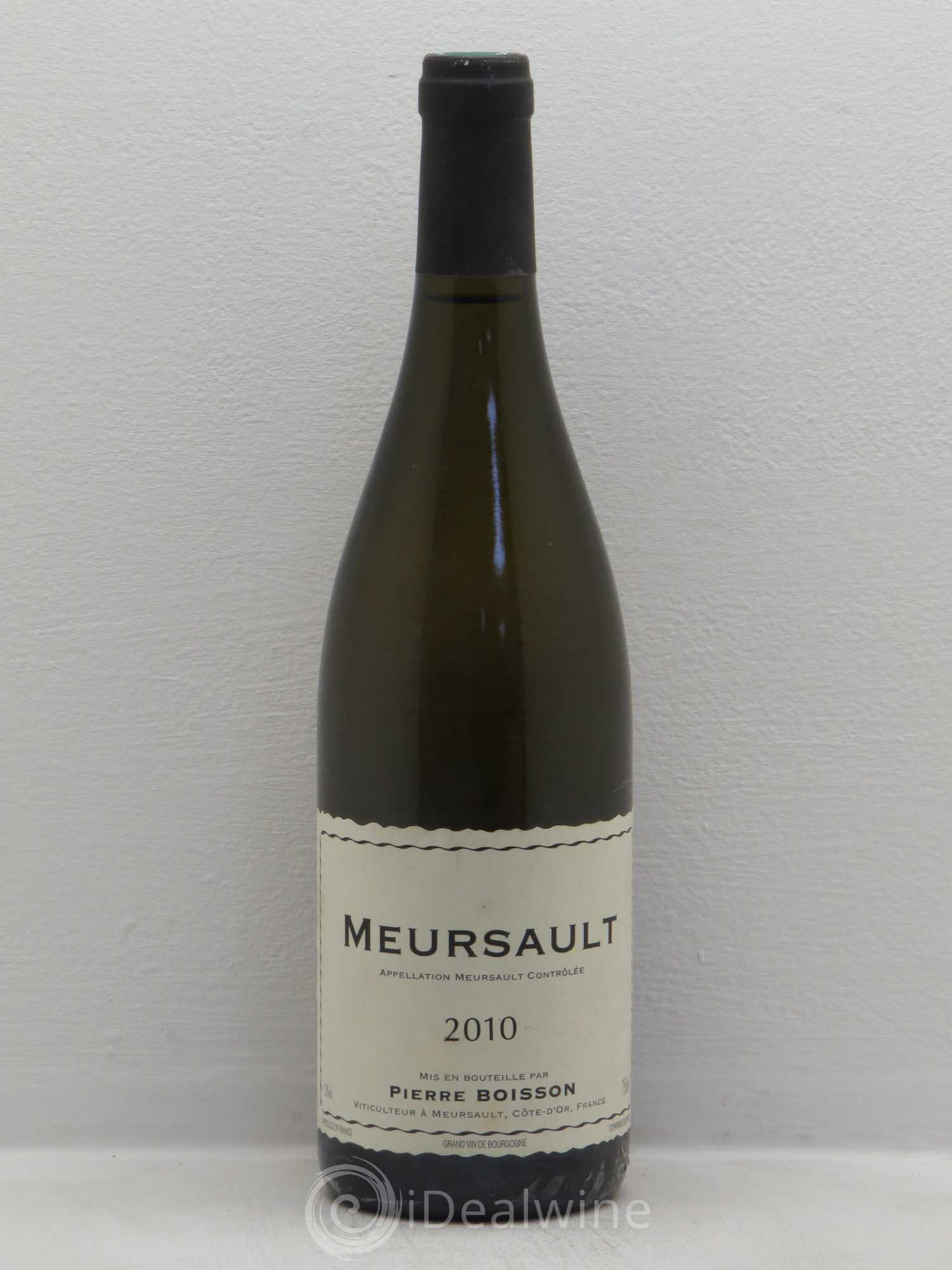 Meursault Pierre Boisson (Domaine) 2010 - Lot de 1 bouteille - 0