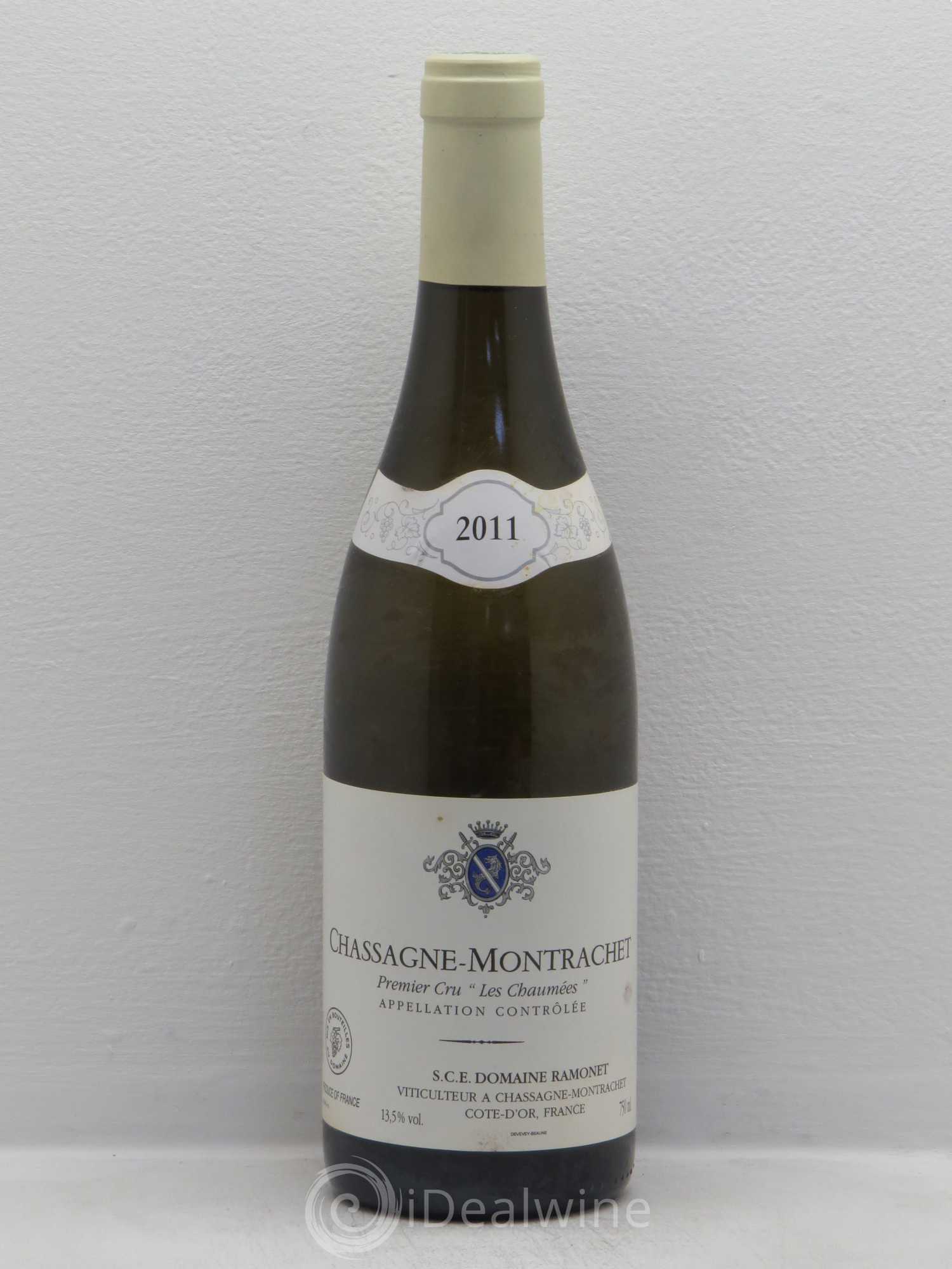 Chassagne-Montrachet 1er Cru Les Chaumées Ramonet (Domaine) 2011 - Posten von 1 Flasche - 0