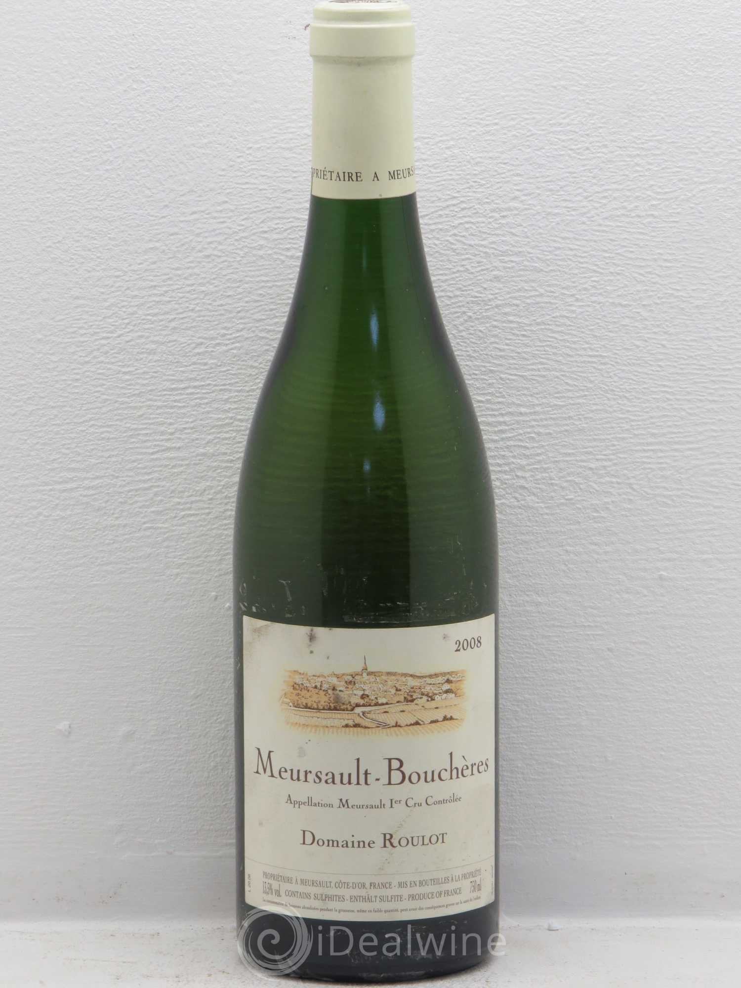 Meursault 1er Cru Les Bouchères Roulot (Domaine) 2008 - Lot de 1 bouteille - 0