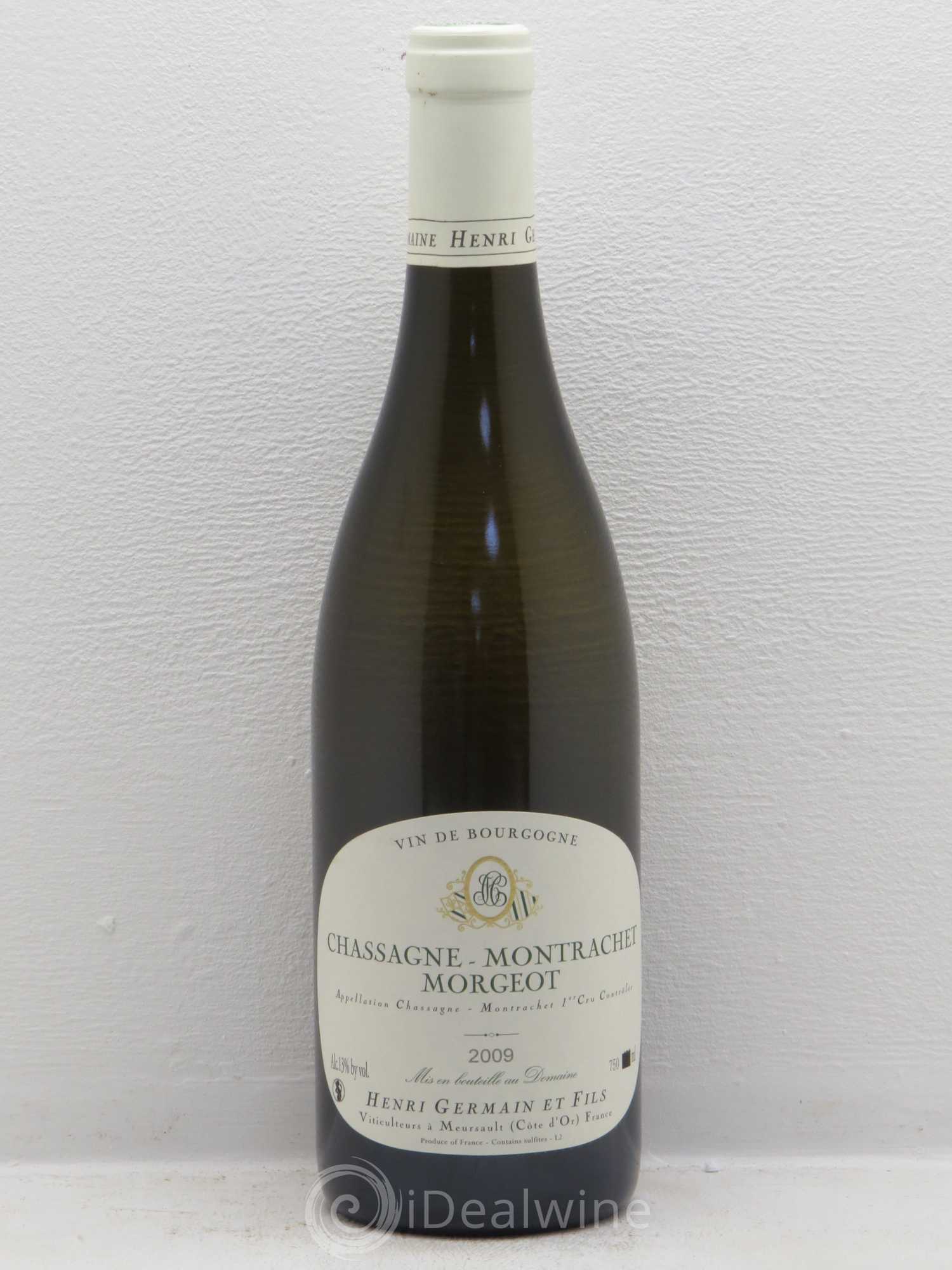 Chassagne-Montrachet 1er Cru Morgeot Domaine Henri Germain 2009 - Posten von 1 Flasche - 0