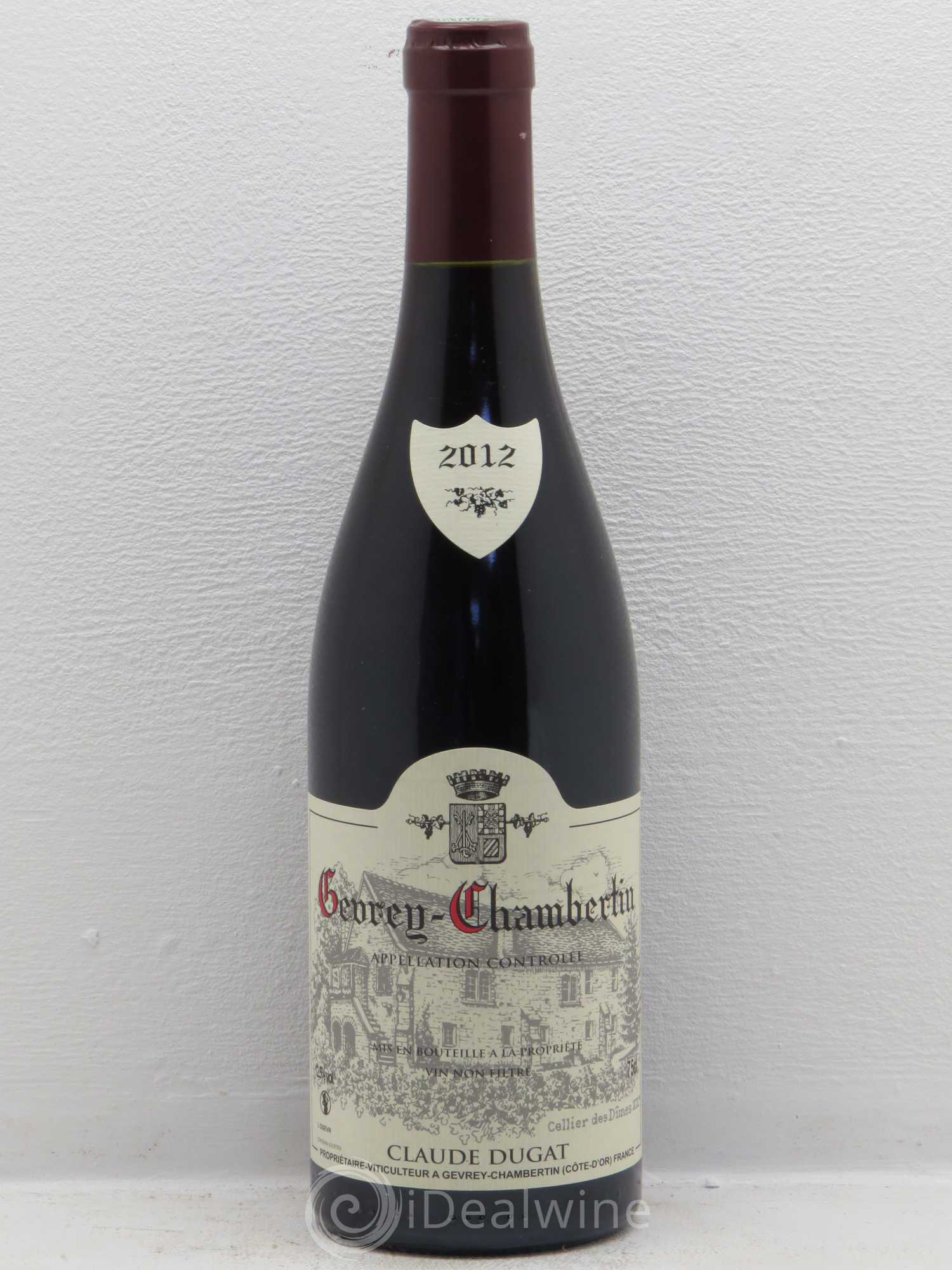 Gevrey-Chambertin Claude Dugat 2012 - Lot de 1 bouteille - 0