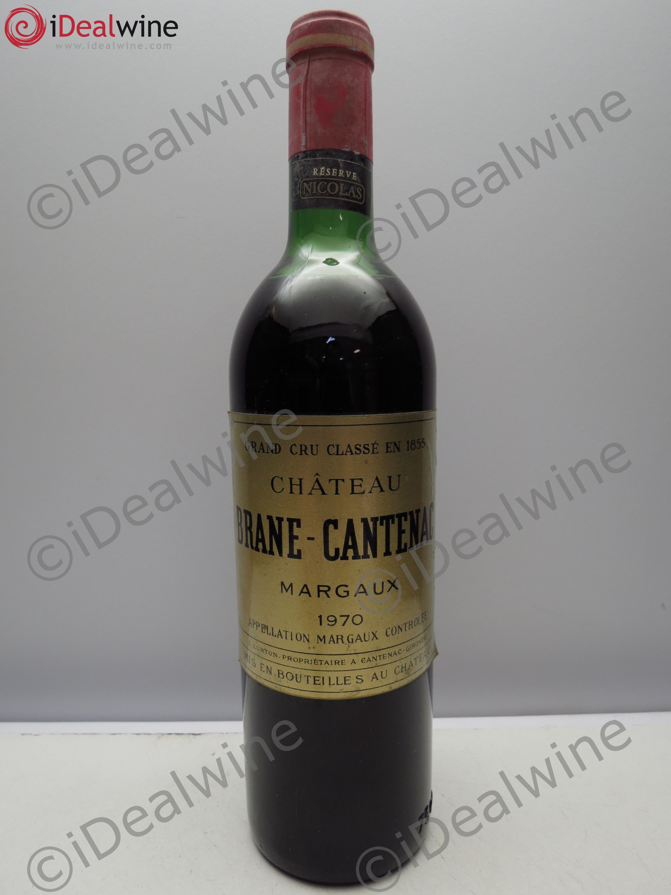 Château Brane Cantenac 2ème Grand Cru Classé 1970 - Lot de 1 bouteille - 0