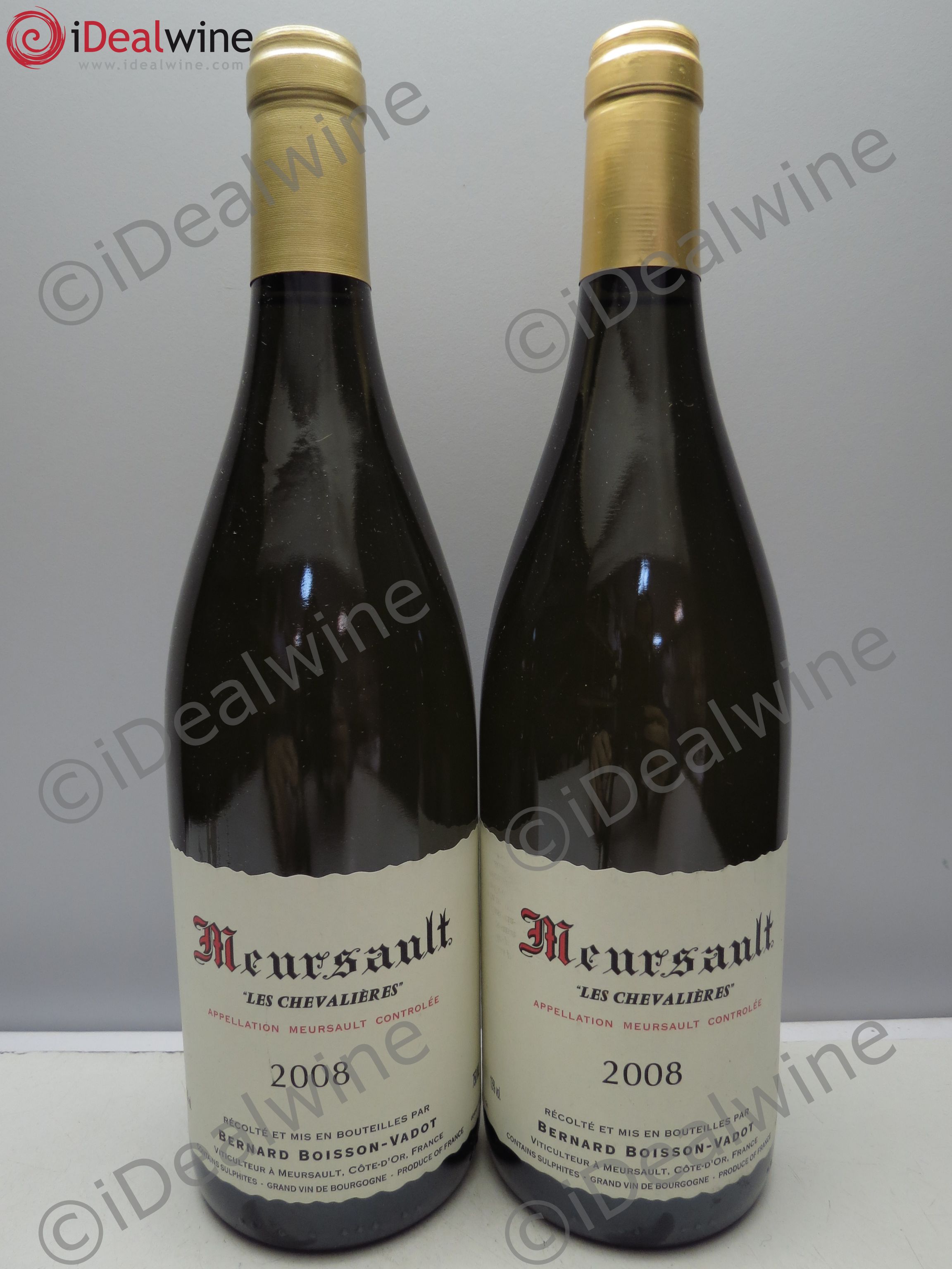 Meursault Chevalière Boisson Vadot 2008 - Posten von 2 Flaschen - 0