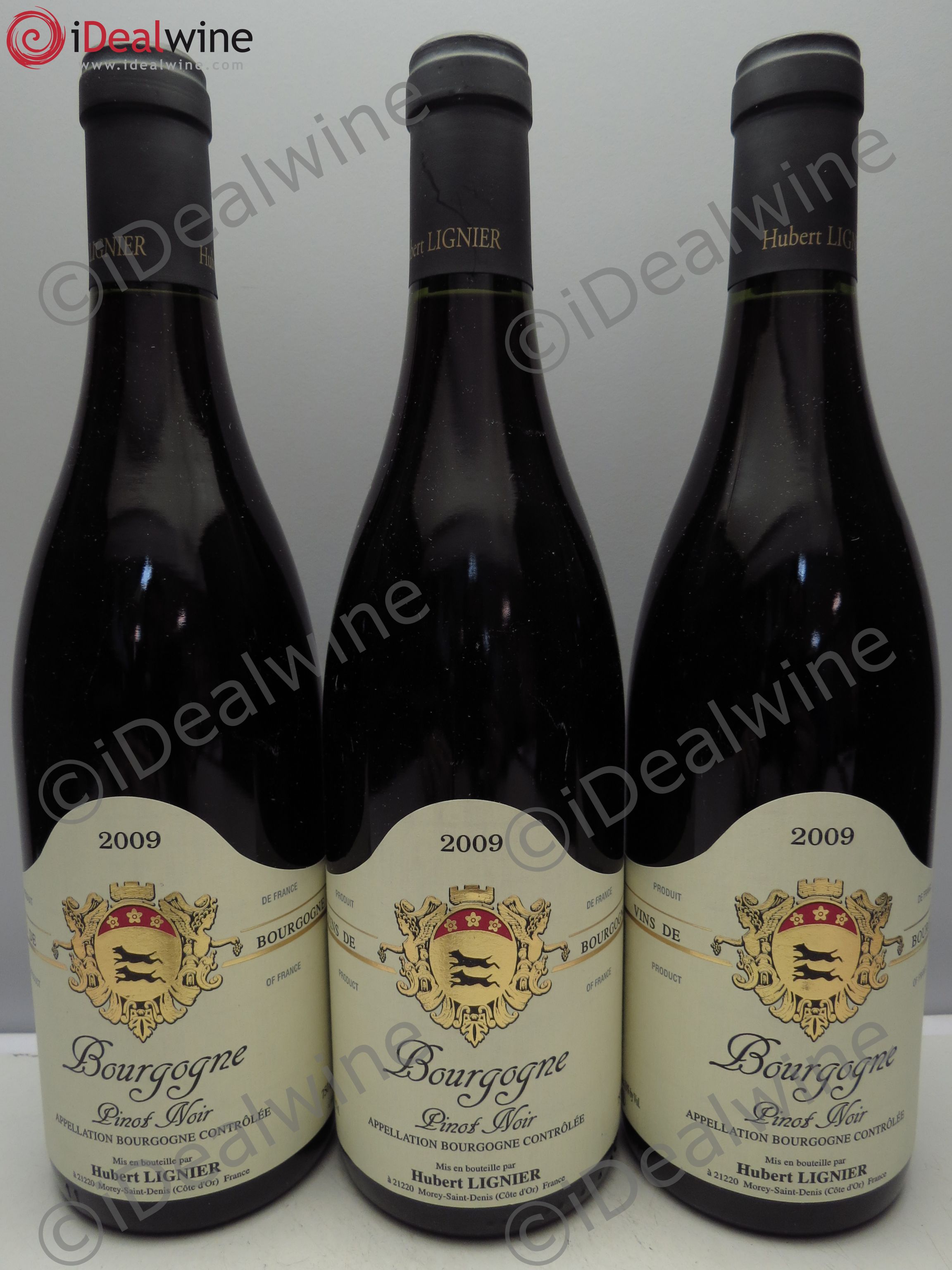 Bourgogne Lignier 2009 - Lot de 3 bouteilles - 0