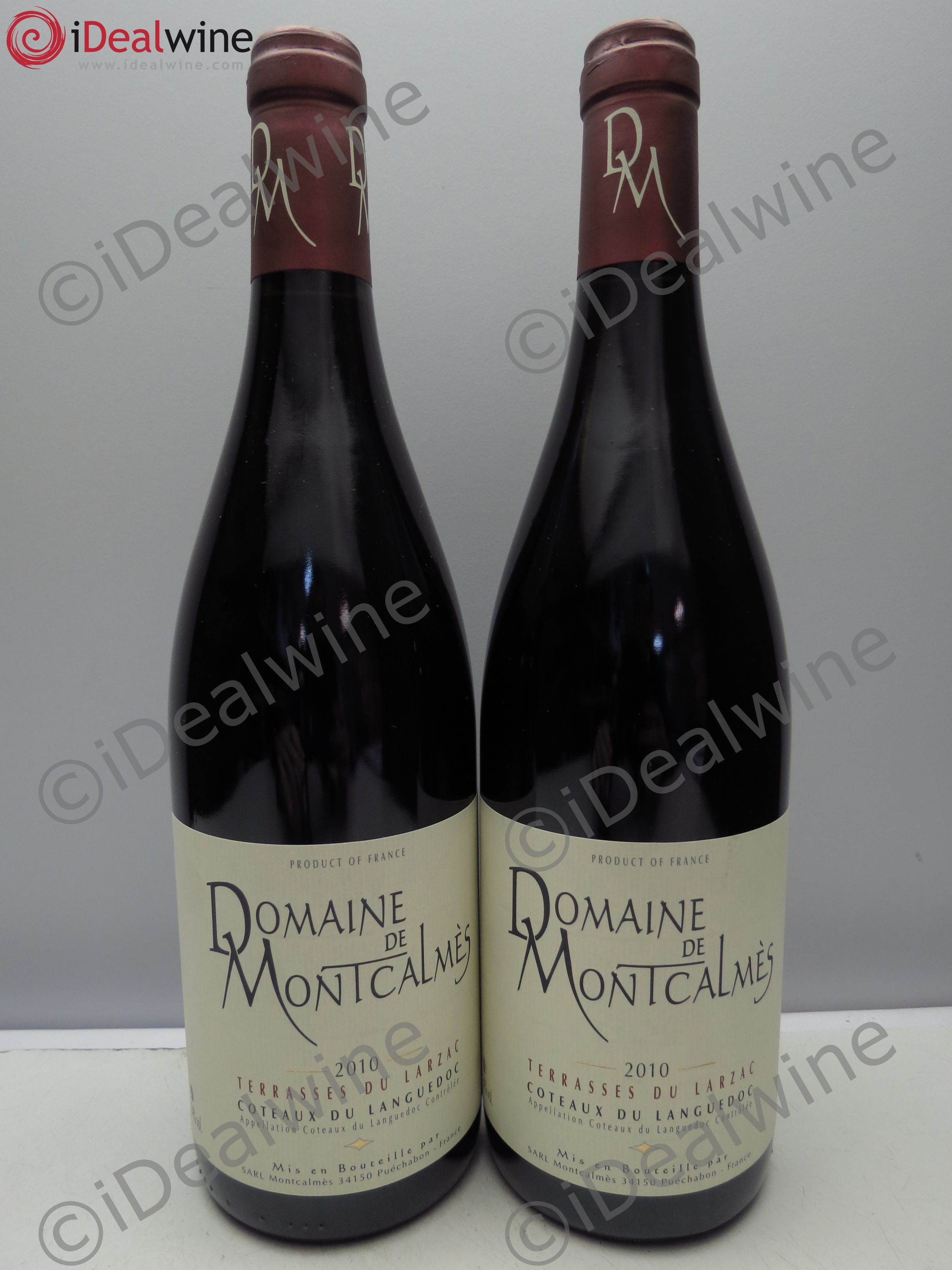 Terrasses du Larzac Domaine de Montcalmès Frédéric Pourtalié 2010 - Lot de 2 bouteilles - 0