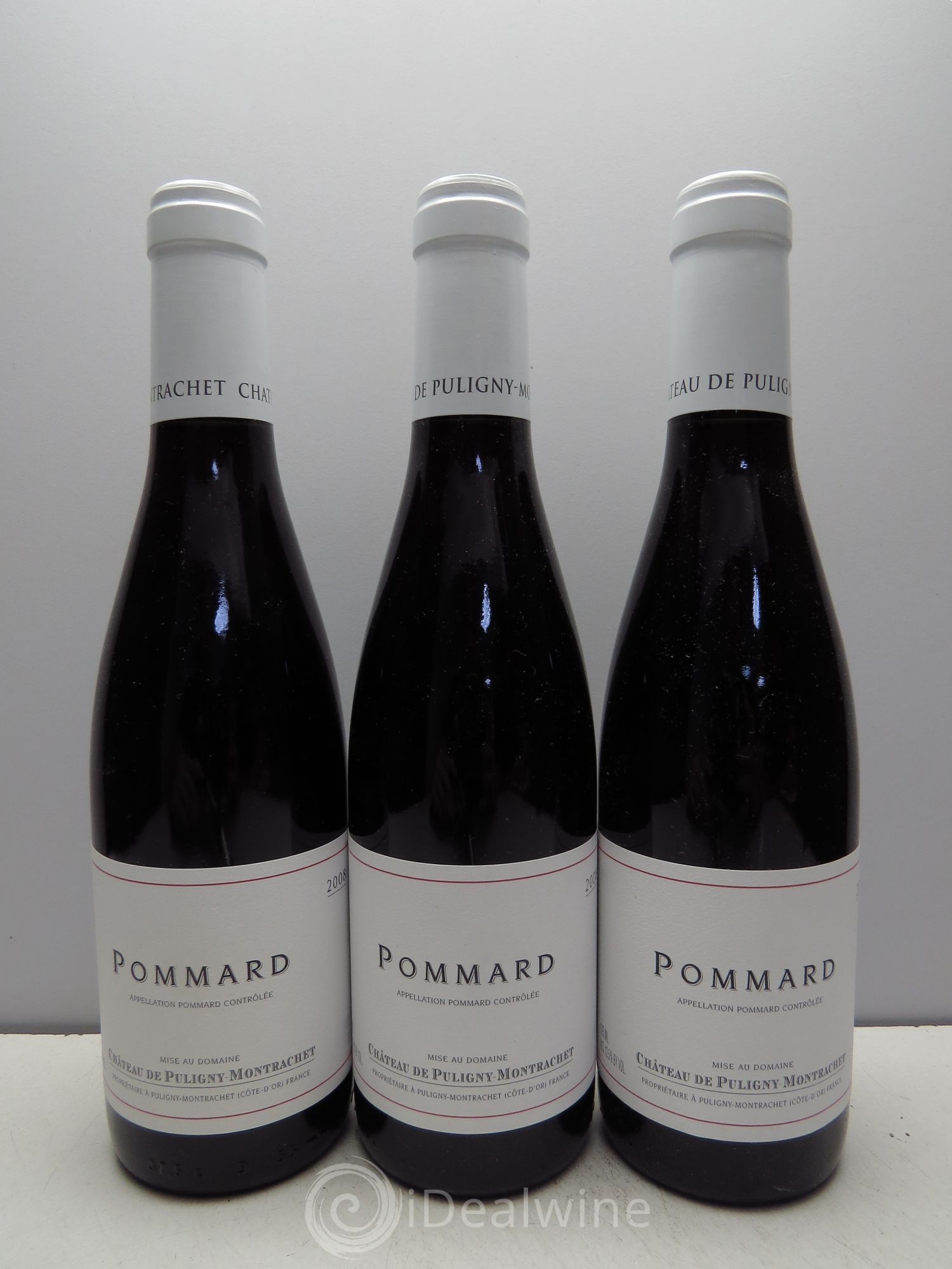 Pommard Château de Puligny 2008 - Posten von 3 Demi-Flaschen - 0